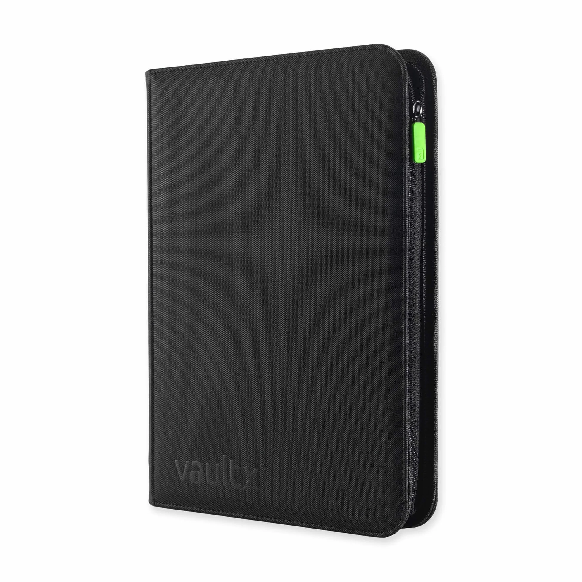 Vault X Raccoglitore per Carte da Collezione a 9 Tasche con Cerniera, 360 Carte, Materiale Exo-Tec per Album, 20 Pagine a Caricamento Laterale, TCG (Nero)