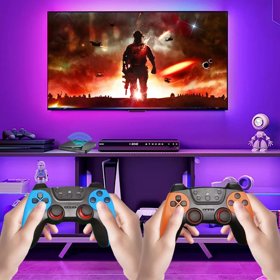 X2 Pro Console di Gioco Retro con 65000+ Giochi integrati Uscita 4K UHD Compatibile 9.0 ed emulatori per Arcade