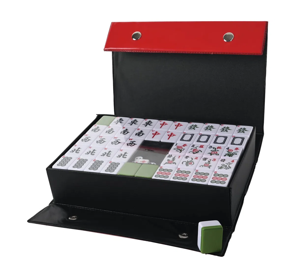Nisorpa Majong Cinese Set Completo 144 Pezzi Mah Jongg Piastrelle Medie Gioco Da Viaggio e Feste