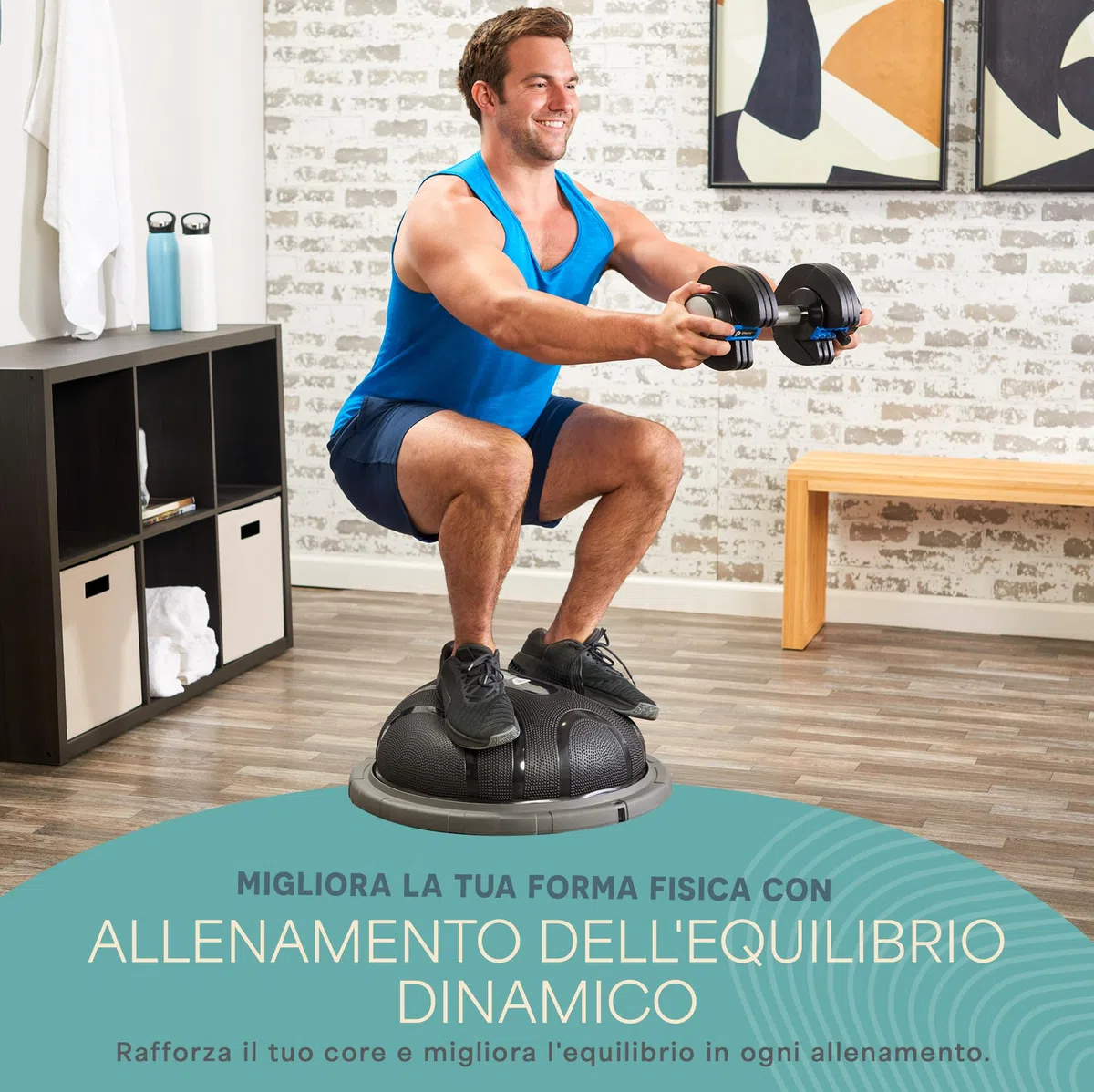 LifePro Palla da stabilità 200 kg Antiscivolo per Allenamenti Equilibrio