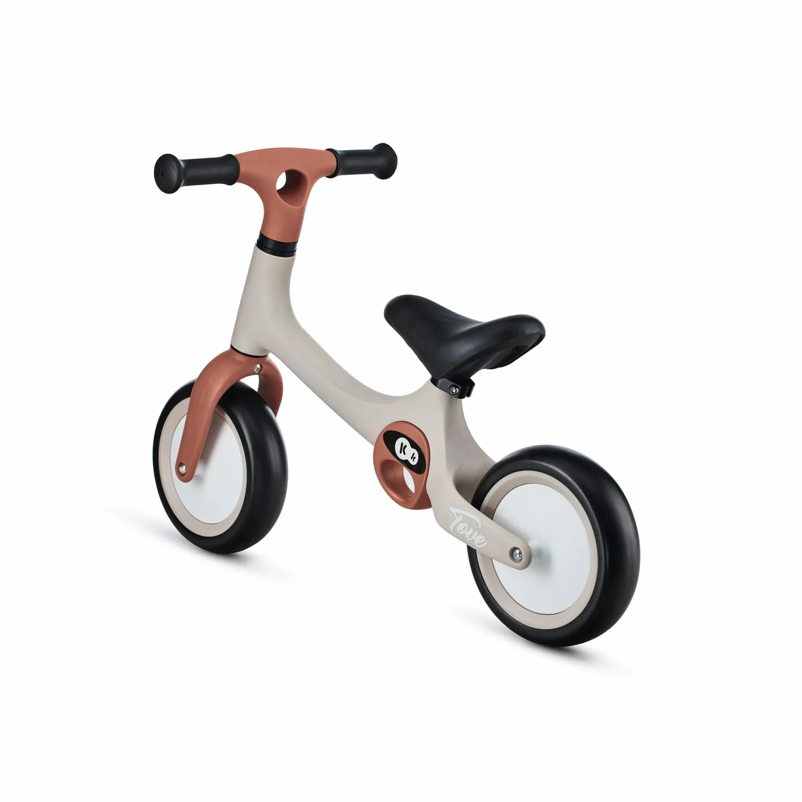kk Kinderkraft TOVE Bicicletta bambini da 1,5 anni, Bici senza pedali, Design sportivo, Regolazione della sella, Bloccasterzo, Montaggio facile, Struttura leggera - 2 kg, Beige