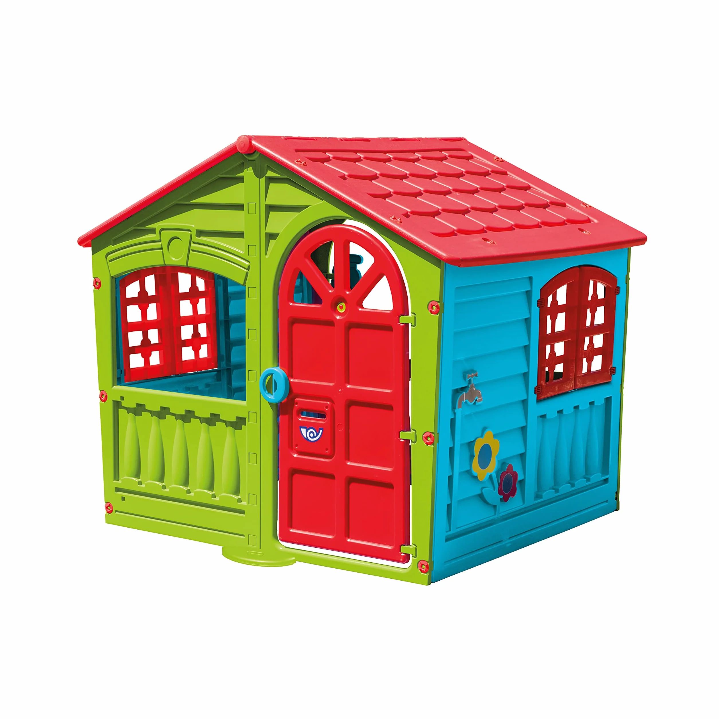 Casetta per Bambini Casa Gioco da Esterno Giardino Tradizionale Grande 140x111x115H