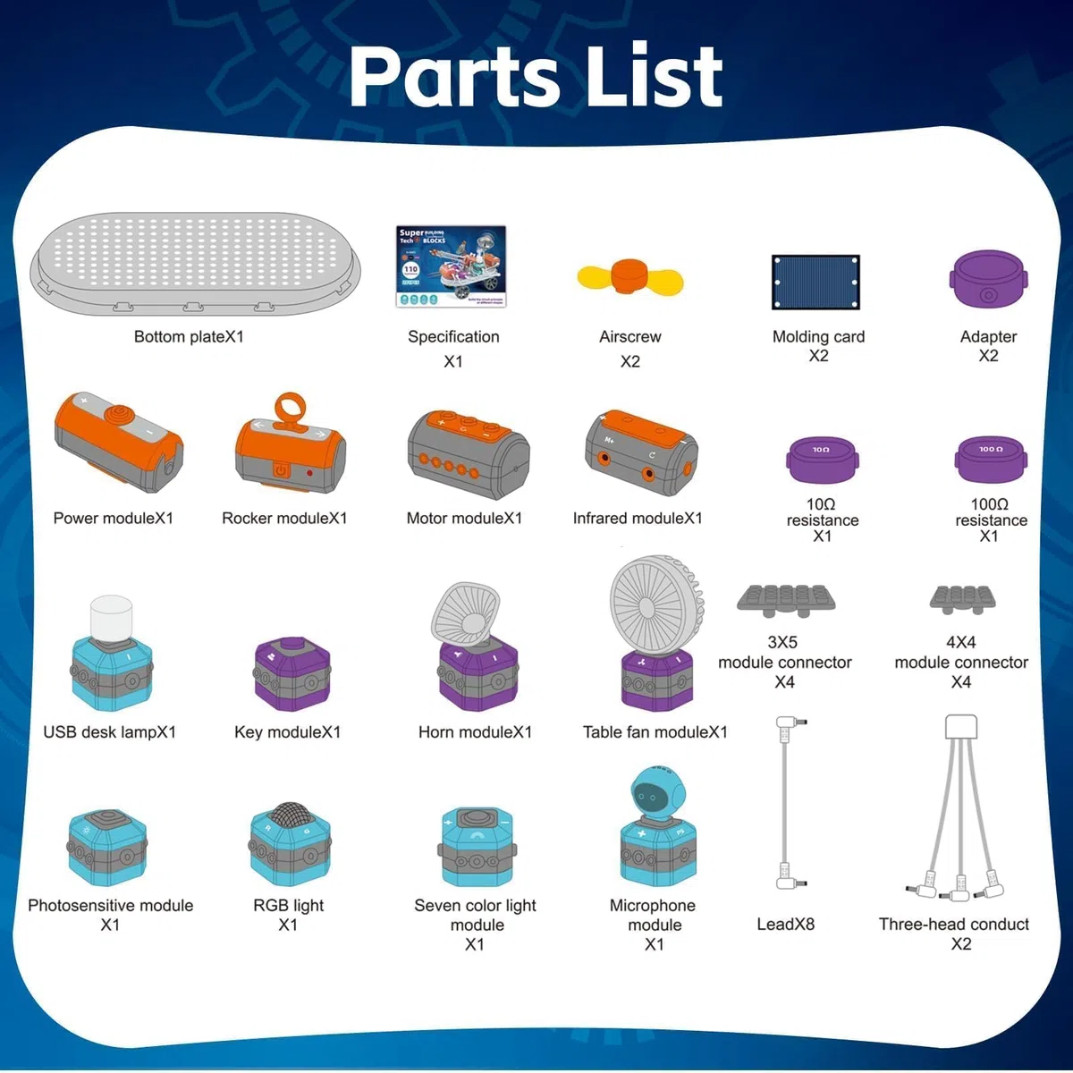 Kit STEM Elettronico da 8 Anni | 110 Esperimenti & 201 Componenti con Microfono/Infrarossi/Sensore Luce | 15 Modelli 3D & Guida Didattica | Set Elettrotecnico per Giocattoli Fisica