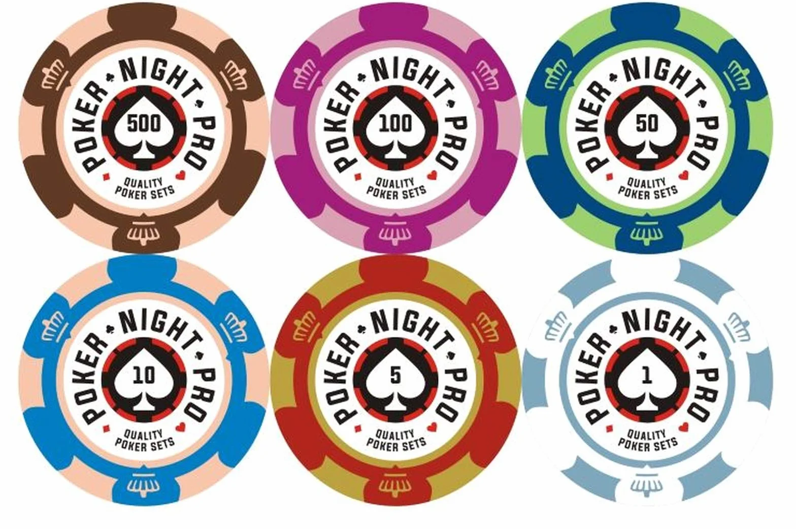 Set di 500 gettoni da poker Texas Holdem con valigetta da poker in alluminio gettone numerato di qualità 14g, 2 set di carte professionali in plastica, bottoni e 5 dadi