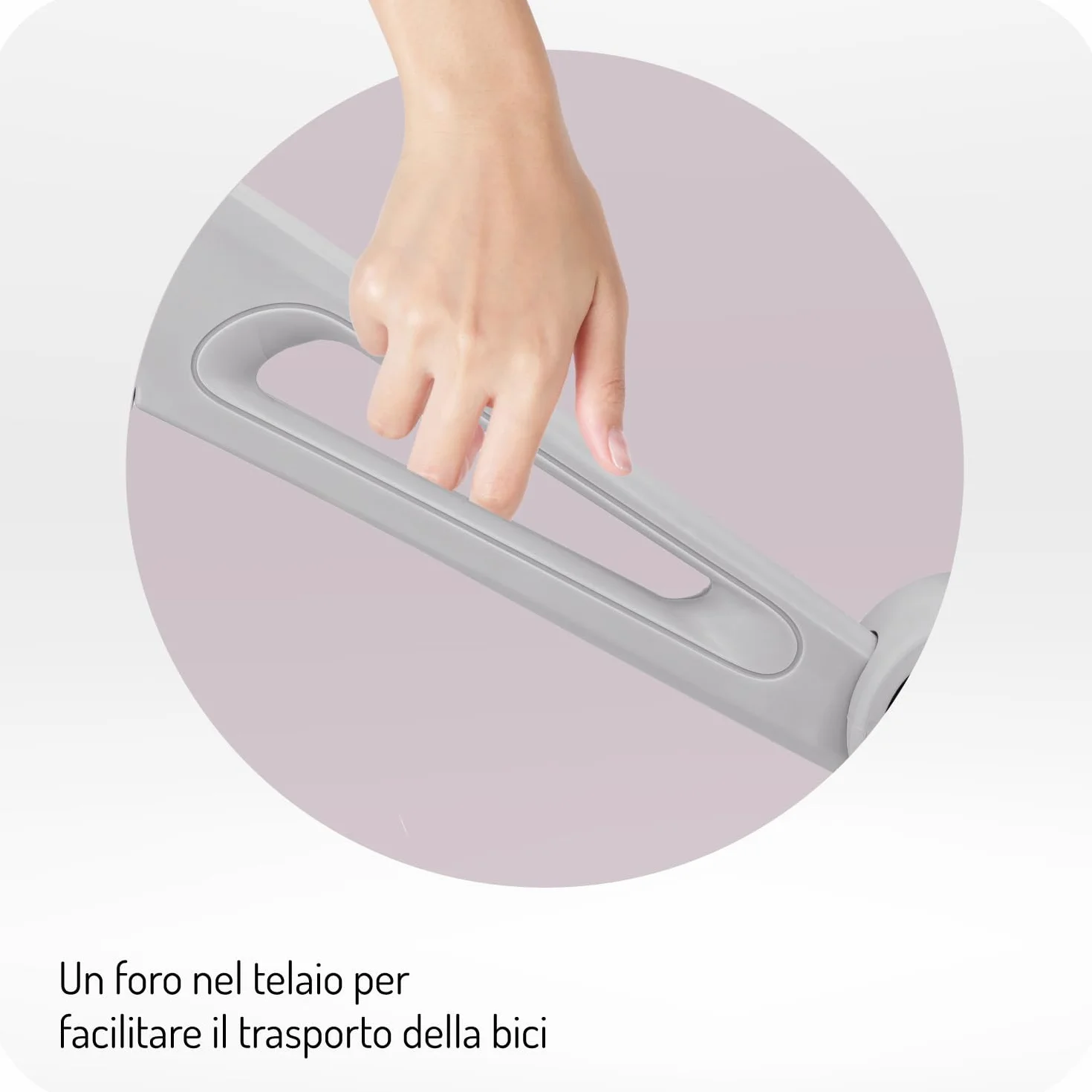 Momi Bicicletta senza pedali NORU per bambini dai 2 anni (max 25 kg), pieghevole con un pulsante, sella regolabile, ruote EVA antiforatura da 12"