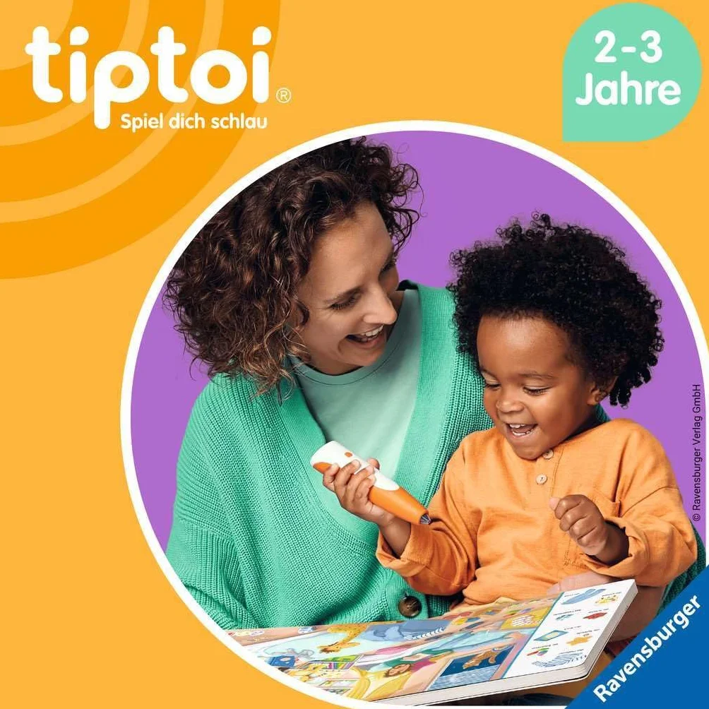 Ravensburger Tiptoi Starter Set 00112: Libro con Penna e Illustrato Search And Discover My World - Giochi educativi per Bambini dai 2 Anni - Giocattoli a Partire dai 2 Anni