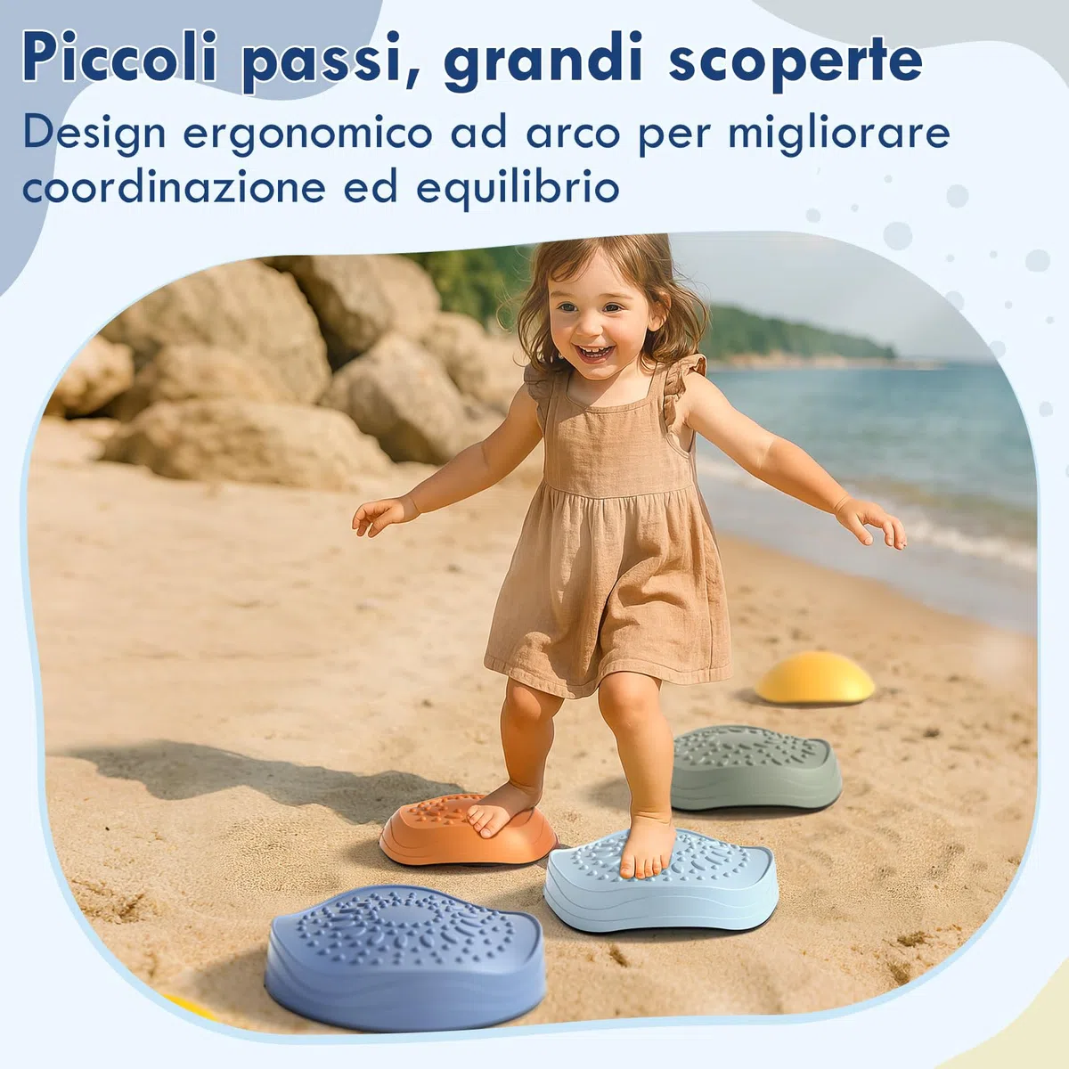 Lehoo Castle Pietre di Bilanciamento, Antiscivolo Stepping Stones per Bambini, Balance Board