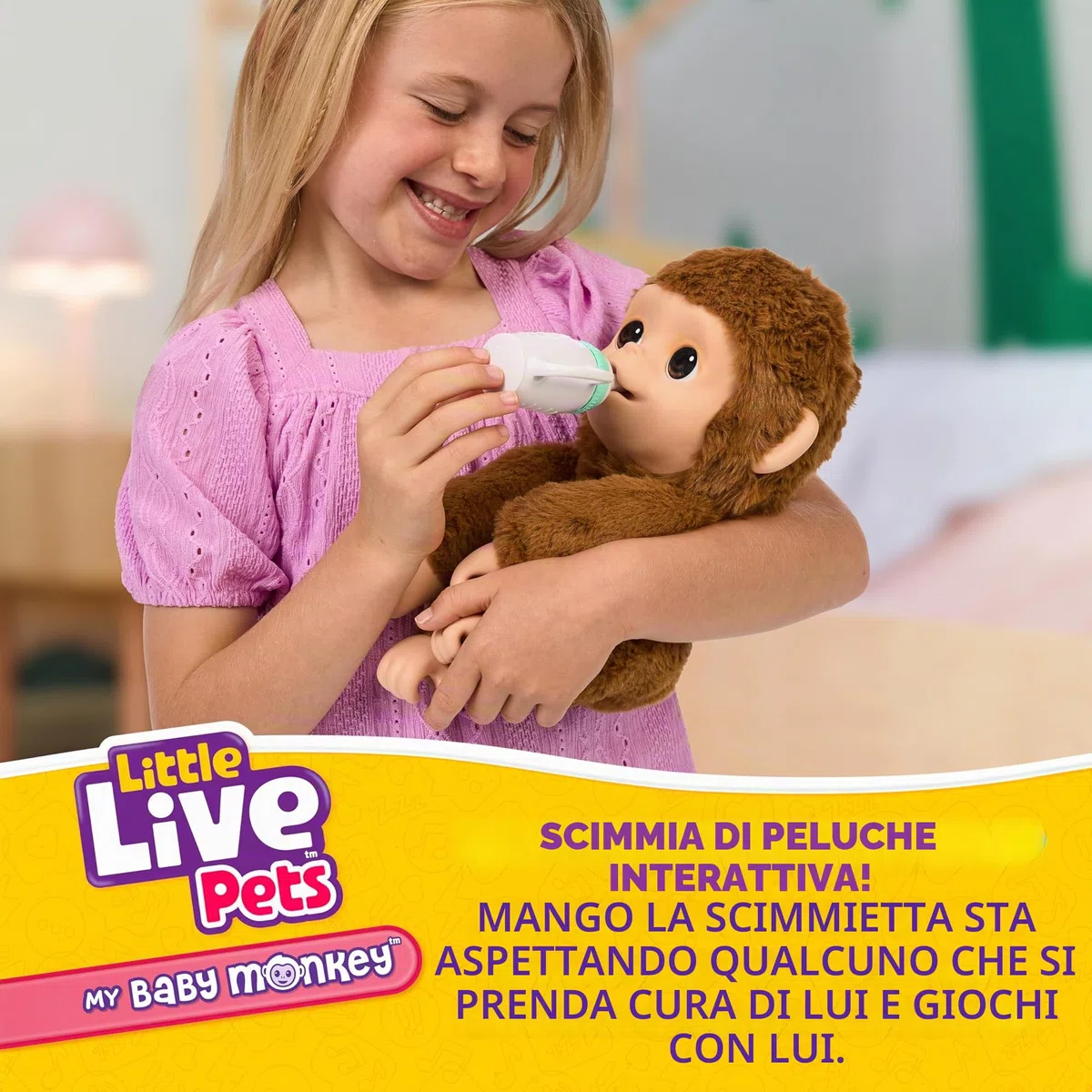 Little Live Pets Mon Bébé Singe Peluche interactive