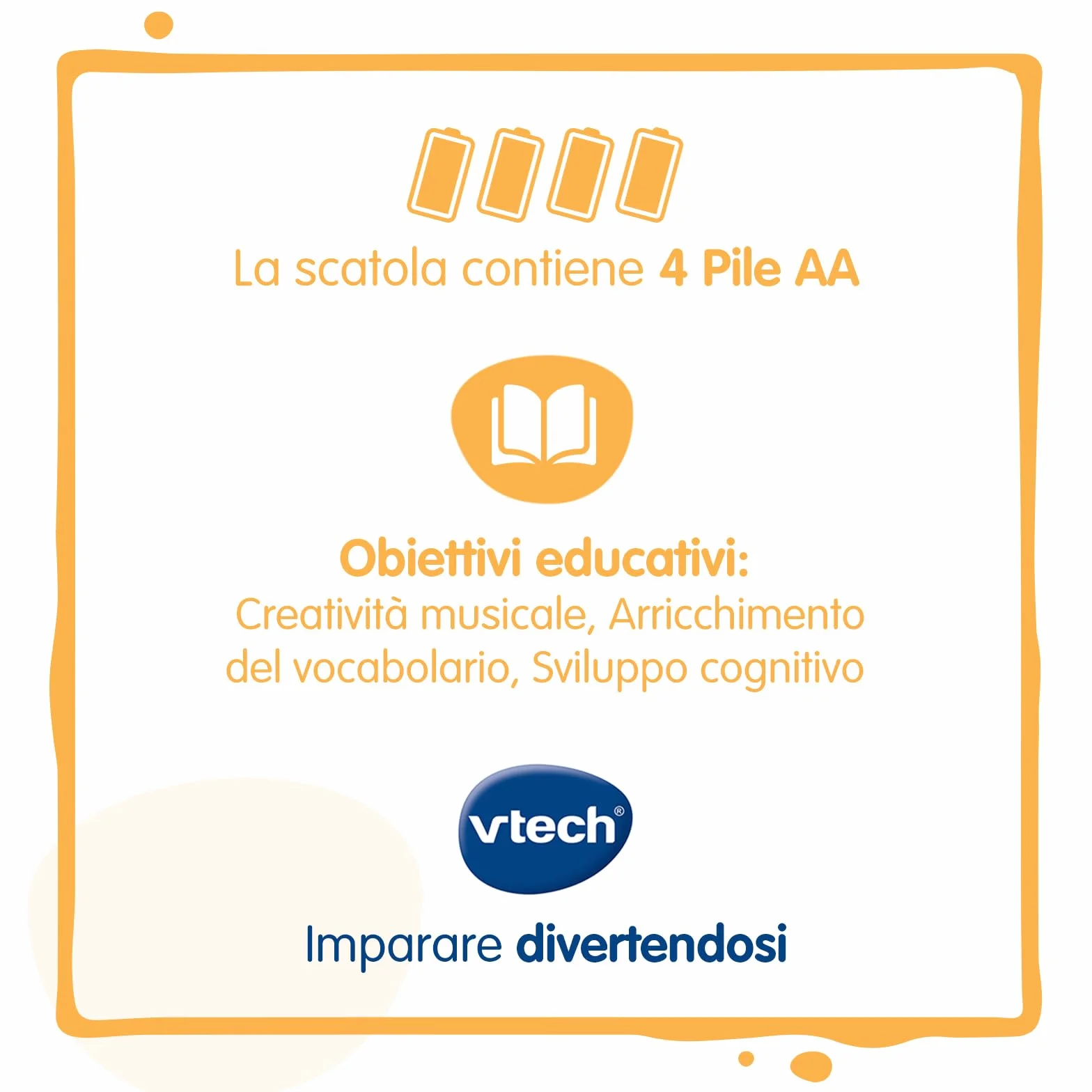 VTech Music Kid Lettore MP3 Bambini 40 Brani Originali Zecchino d'Oro Bluetooth Walkman Italiano