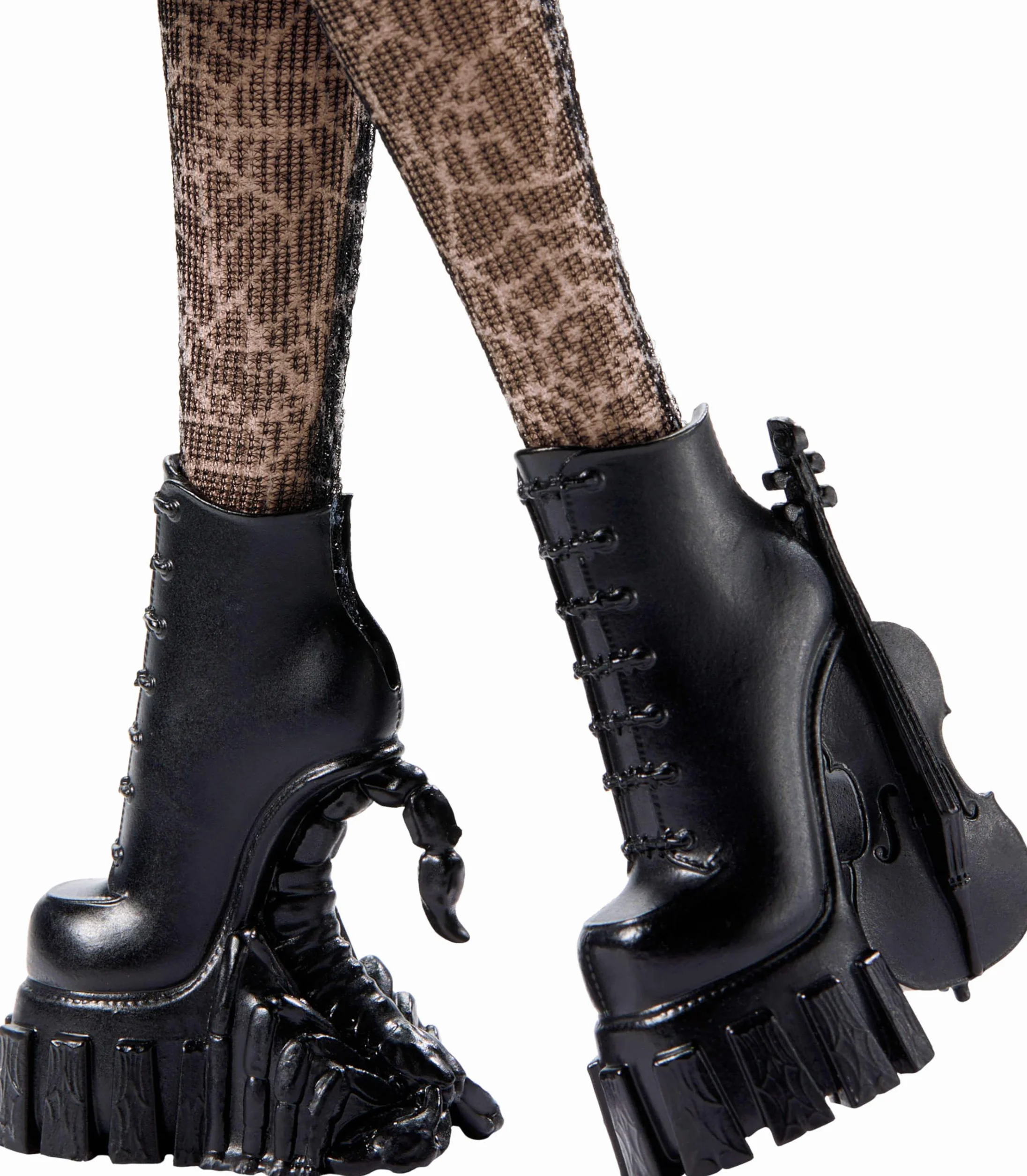 Monster High Mercoledì, bambola e accessori, Mercoledì Addams da collezione in uniforme Nevermore Academy con Mano; zaino e piedistallo per bambola, HXJ04
