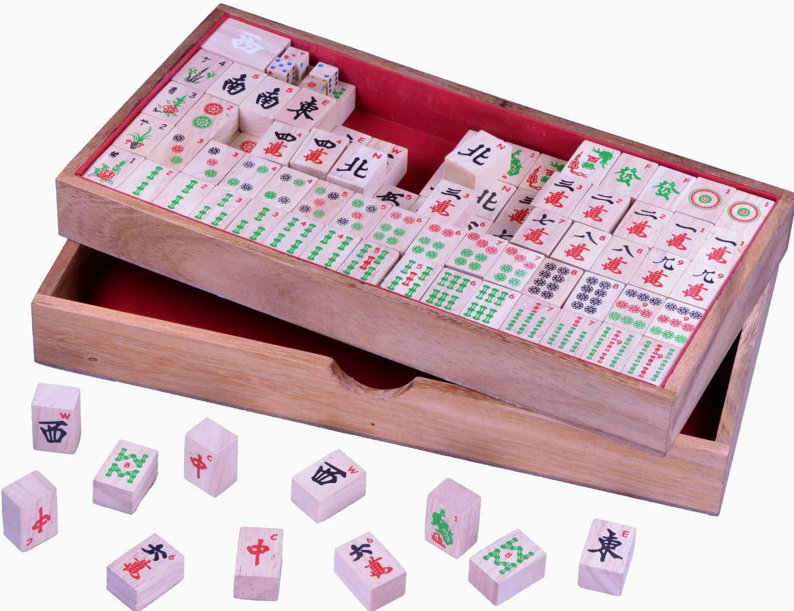 LOGOPLAY Mayong Gioco di società in legno con 144 pietre