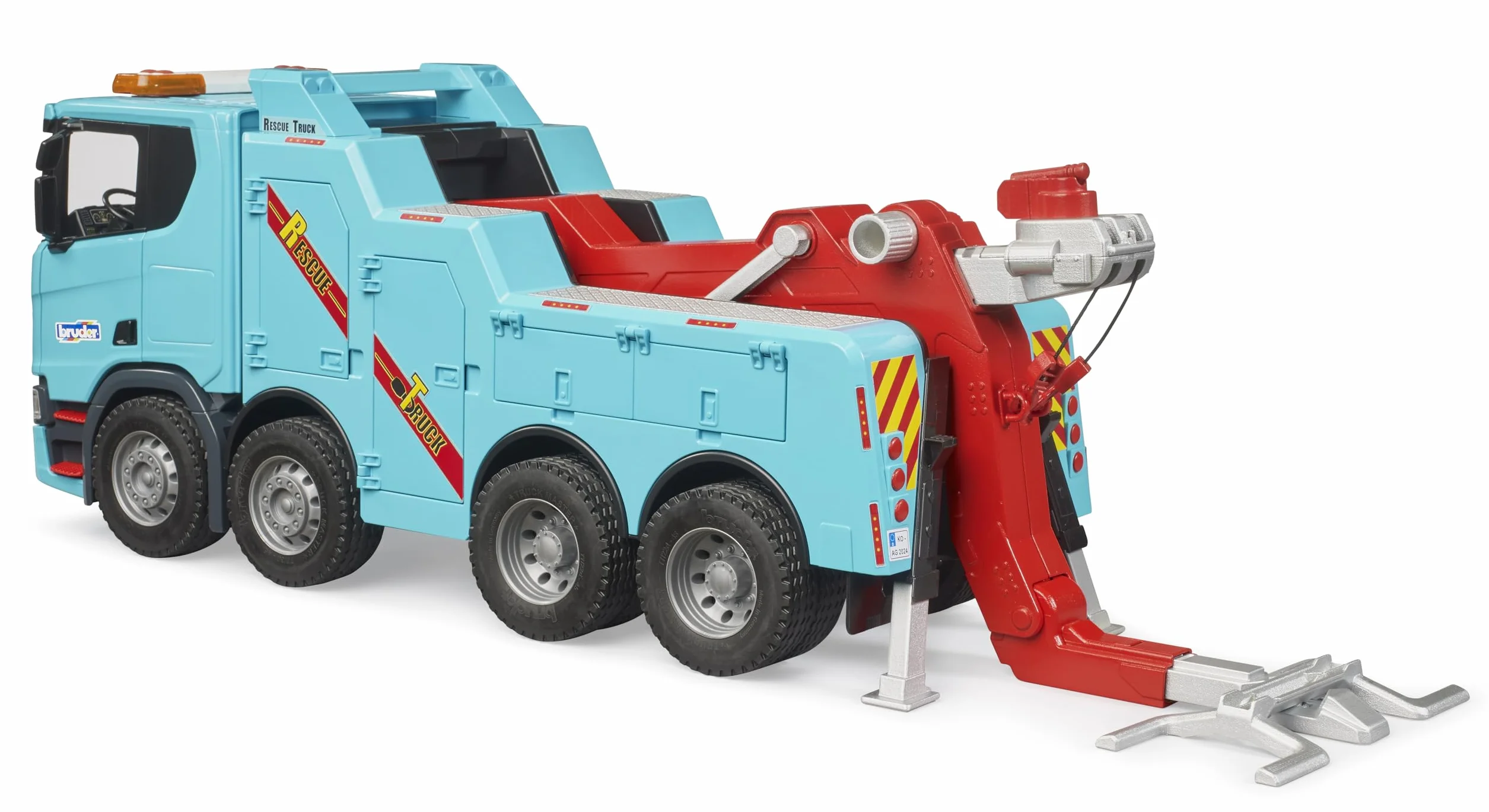 bruder 03553 - Scania Super 560R Camion di soccorso stradale e traino con modulo luci e suoni - 1:16 Veicoli, carri attrezzi, carri attrezzi, soccorso stradale, furgoni