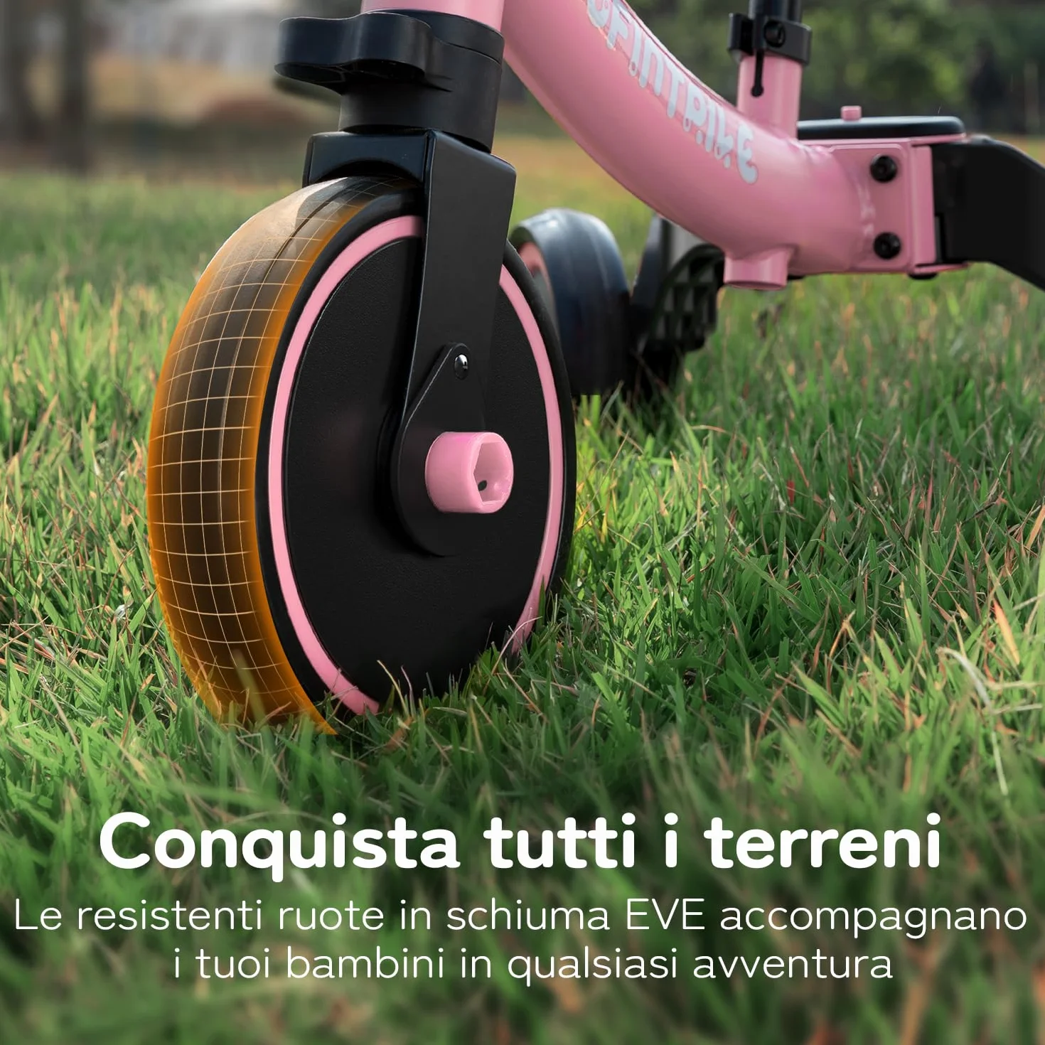 Besrey Tricicli 5 in 1 Triciclo per Bambini da 1 a 5 Anni, Rosa
