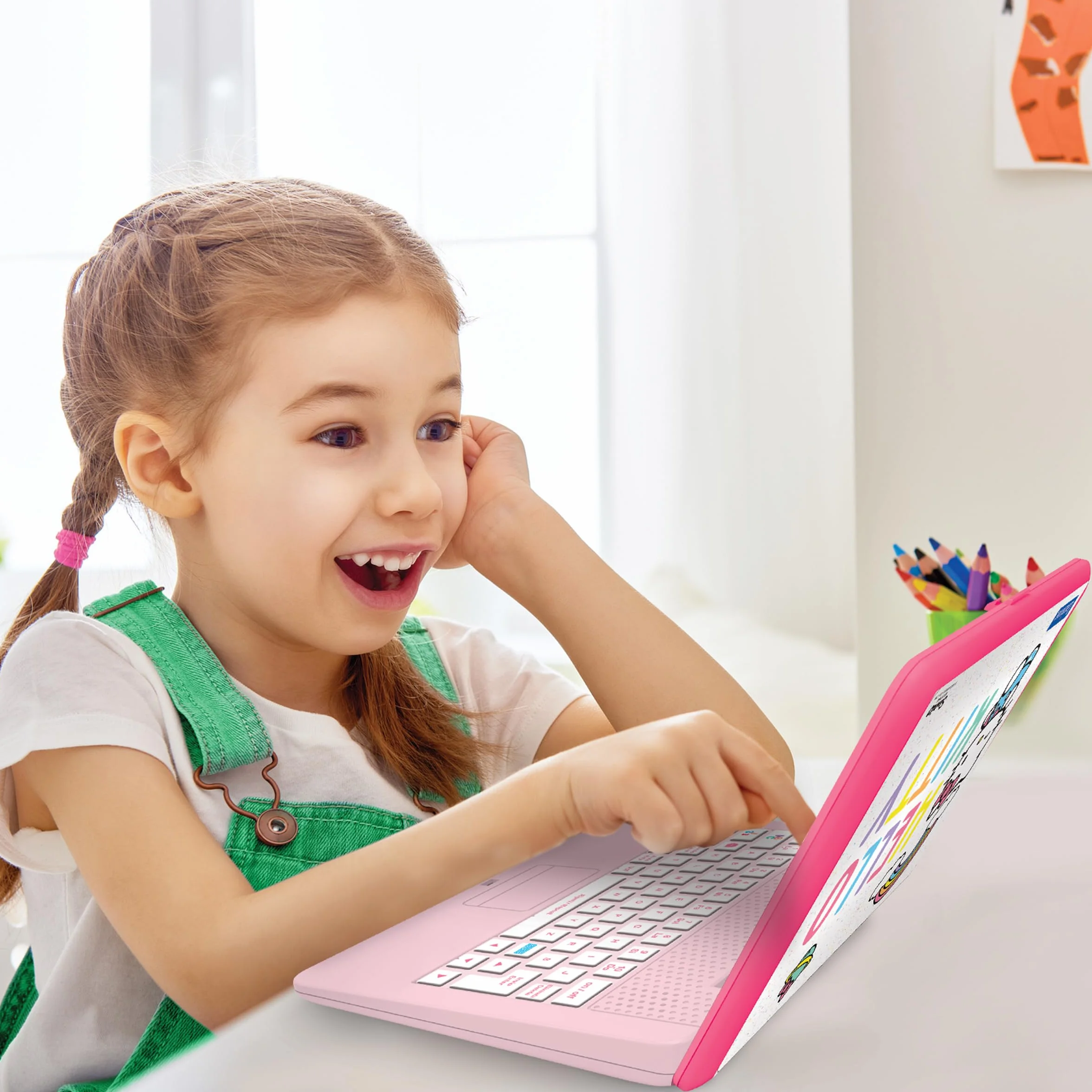 Lexibook, Hello Kitty, Laptop Educativo Bilingue Inglese/Italiano, 164 attività: Lingua, Scrittura, Matematica, Logica, Musica e Giochi, per Bambini e Bambine, JC598HKi5