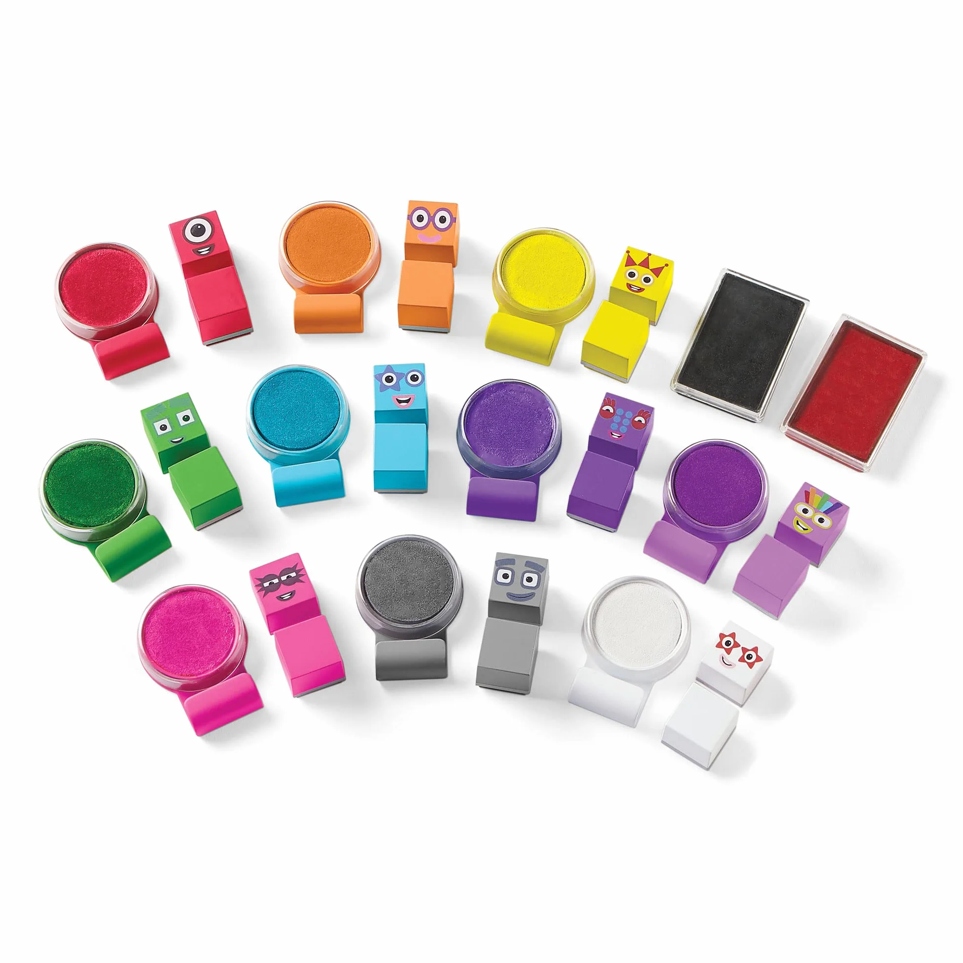 Learning Resources Set di attività con i timbri Numberblocks Stampoline Park, Colori dei Numberblocks, Inchiostri lavabili, Attività artistiche, Dai 3 anni in avanti, Regalo per bambini e bambine
