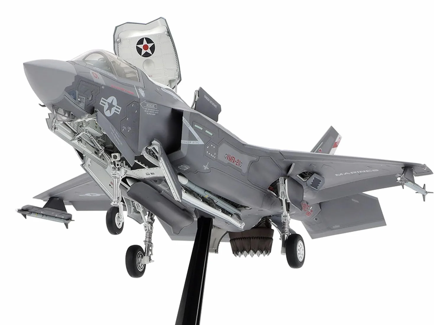 TAMIYA 61125 1:48 US F-35B Lightning II – riproduzione fedele all'originale, kit di costruzione in plastica, fai da te, modellini, assemblaggio, non verniciato