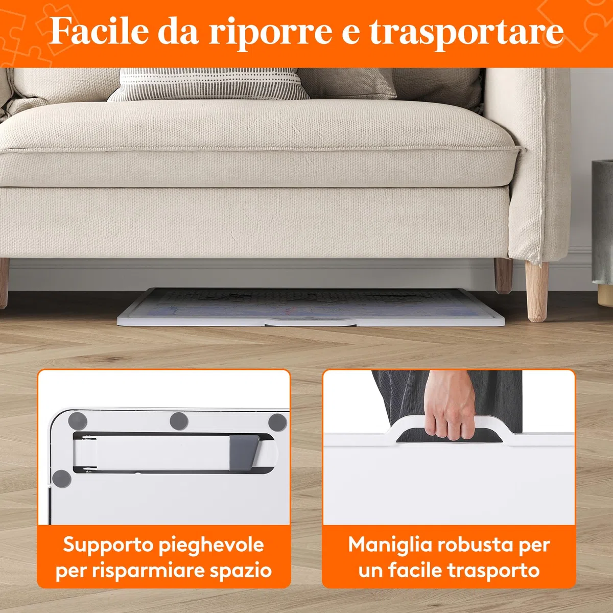 Lifewit 1500 PCS Tavolo per Puzzle con Supporto, Porta Puzzle 89 × 68,5 cm, Puzzles Board Angolo Rotazione 360° per Adulti, Tavola Pezzi con 4 Cassetti Estraibili y Copertura Protettiva