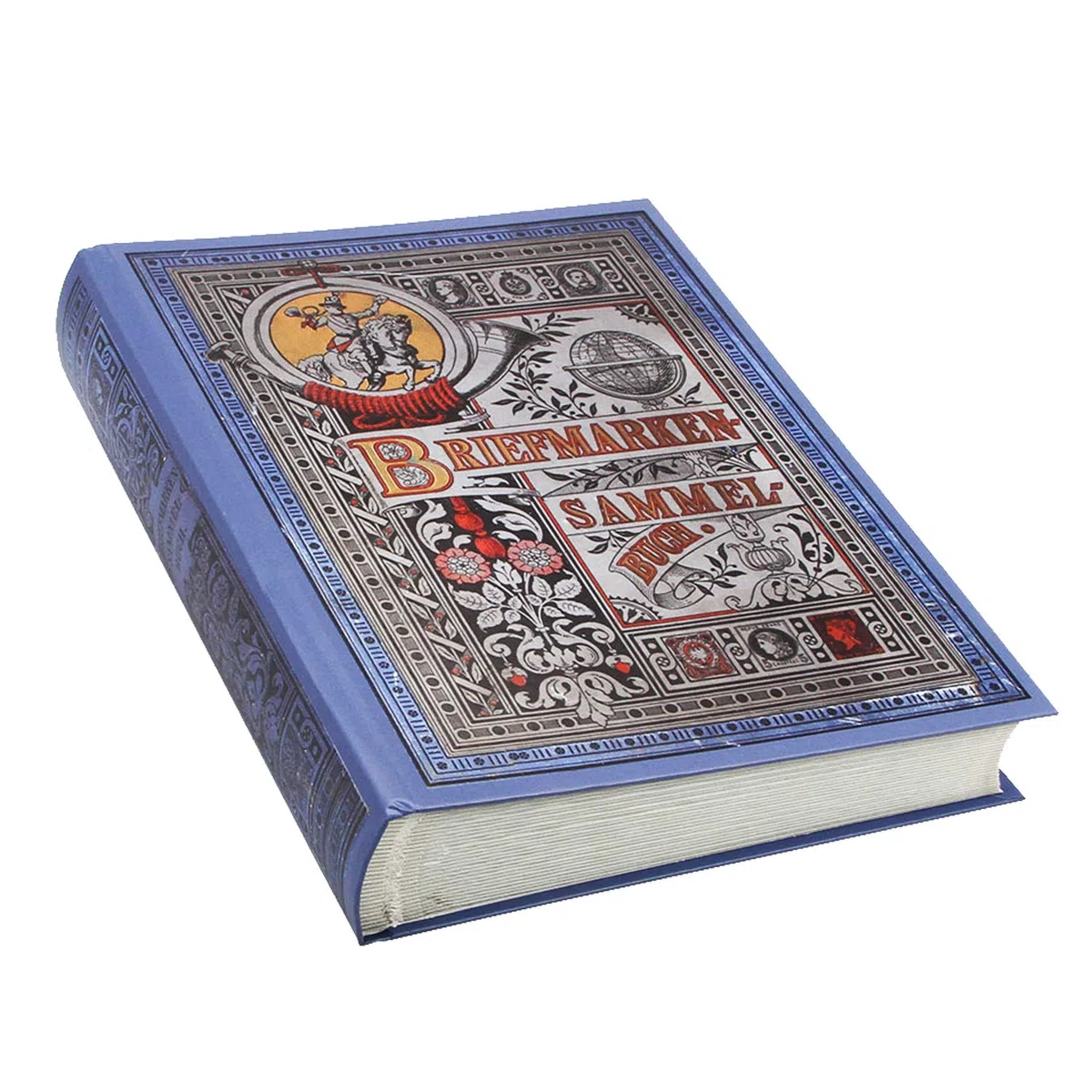 SAFE 101 Album Francobolli Retrò – Porta francobolli e raccoglitore per collezionisti – 60 pagine con bande in pergamina – Album per francobolli grande formato 230 x 305 mm