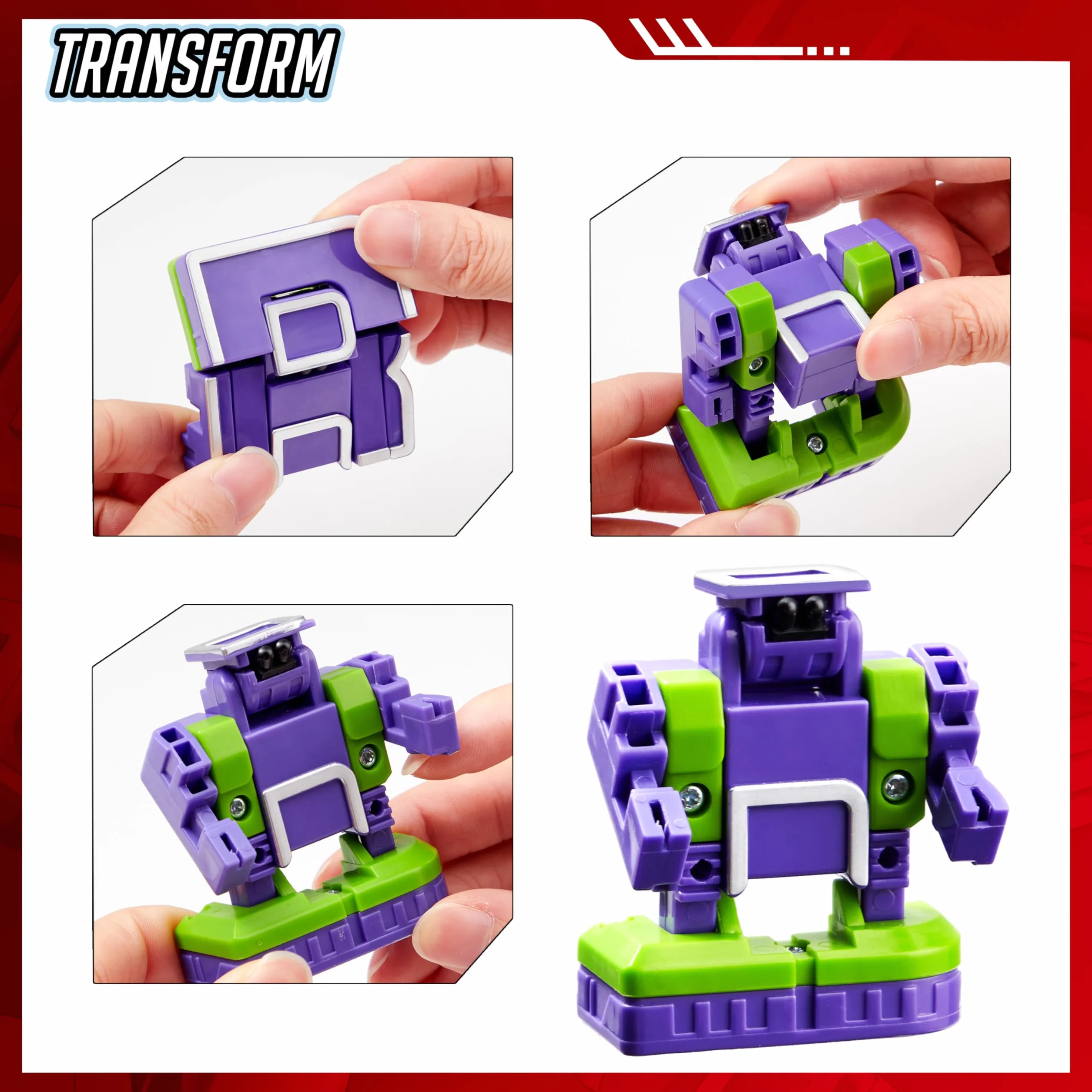 JOYIN 26 Letrabots Alfabeto Lettera Robot Giocattolo per Bambini Letra Bots Educativo Festa di Compleanno Giocattolo per l'Educazione Pre-Scolastica