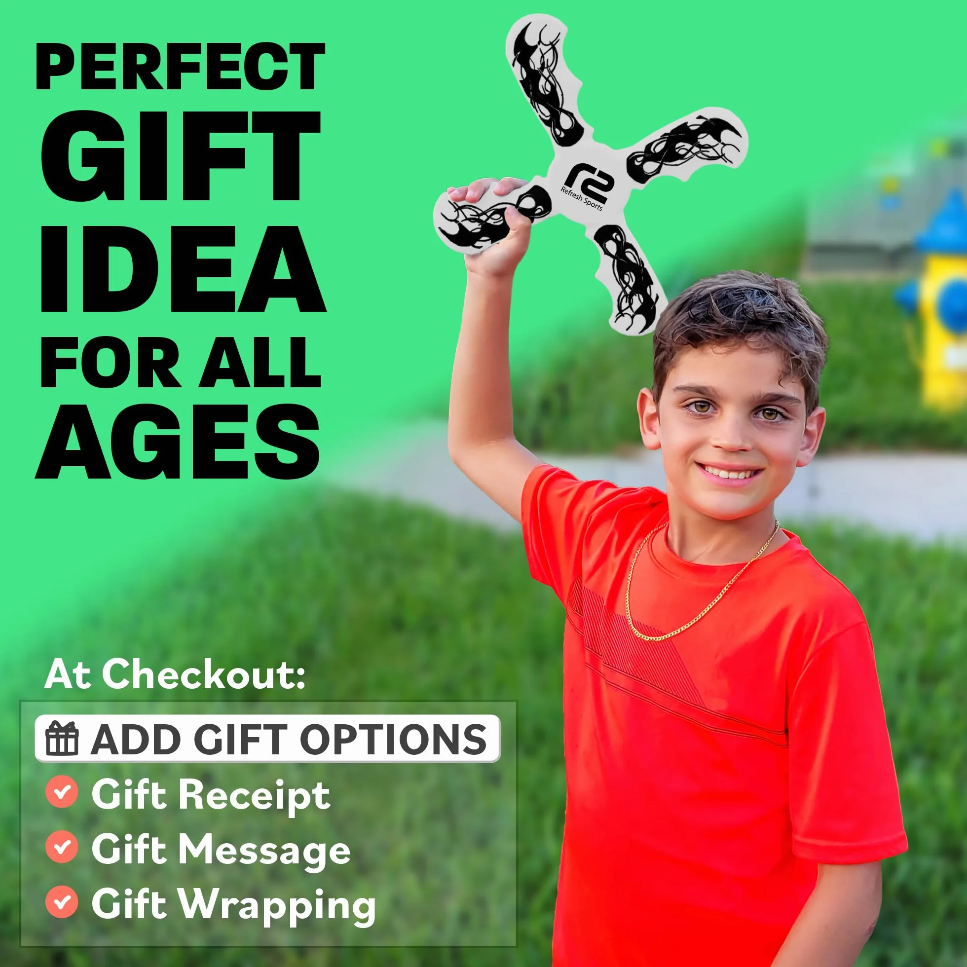 Boomerang for Kids – It Really Does Fly Back – Divertente e facile da usare, giocattolo regalo per ragazzi e ragazze – Il design in schiuma morbida permette un gioco sicuro e ottima idea regalo per