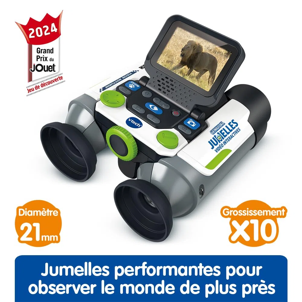 VTech. Binocolo Bambino, 80-618675, Bianco e Verde, Standard