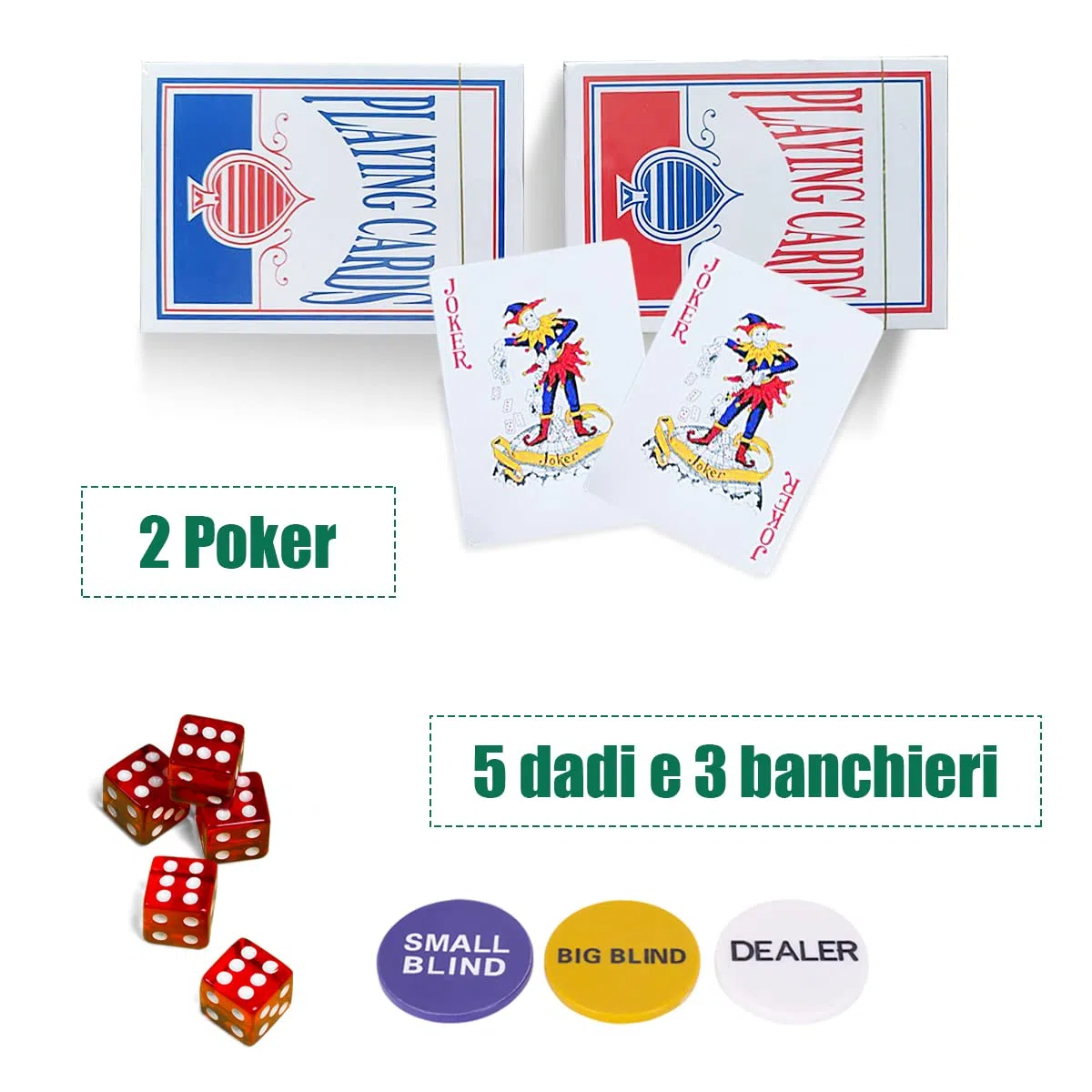 GYMAX Set da Poker Professionale con 500 Fiches e Valigetta in Alluminio 56x21x6,5 cm Nero