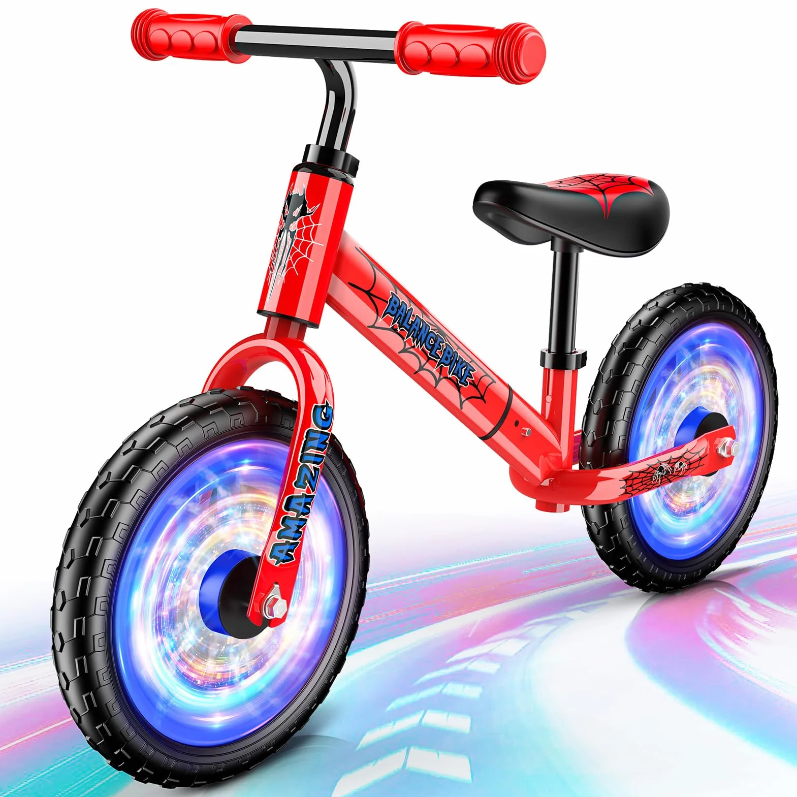 Braxel Bicicletta Bambini Senza Pedali 2-6 Anni, Giocattoli Giochi per Bambini 2 3 4 5 6 Anni Regalo Bambino, Bici Senza Pedali Balance Bike per l'Equilibrio, Manubrio e Sellino Regolabili, Max 35 KG