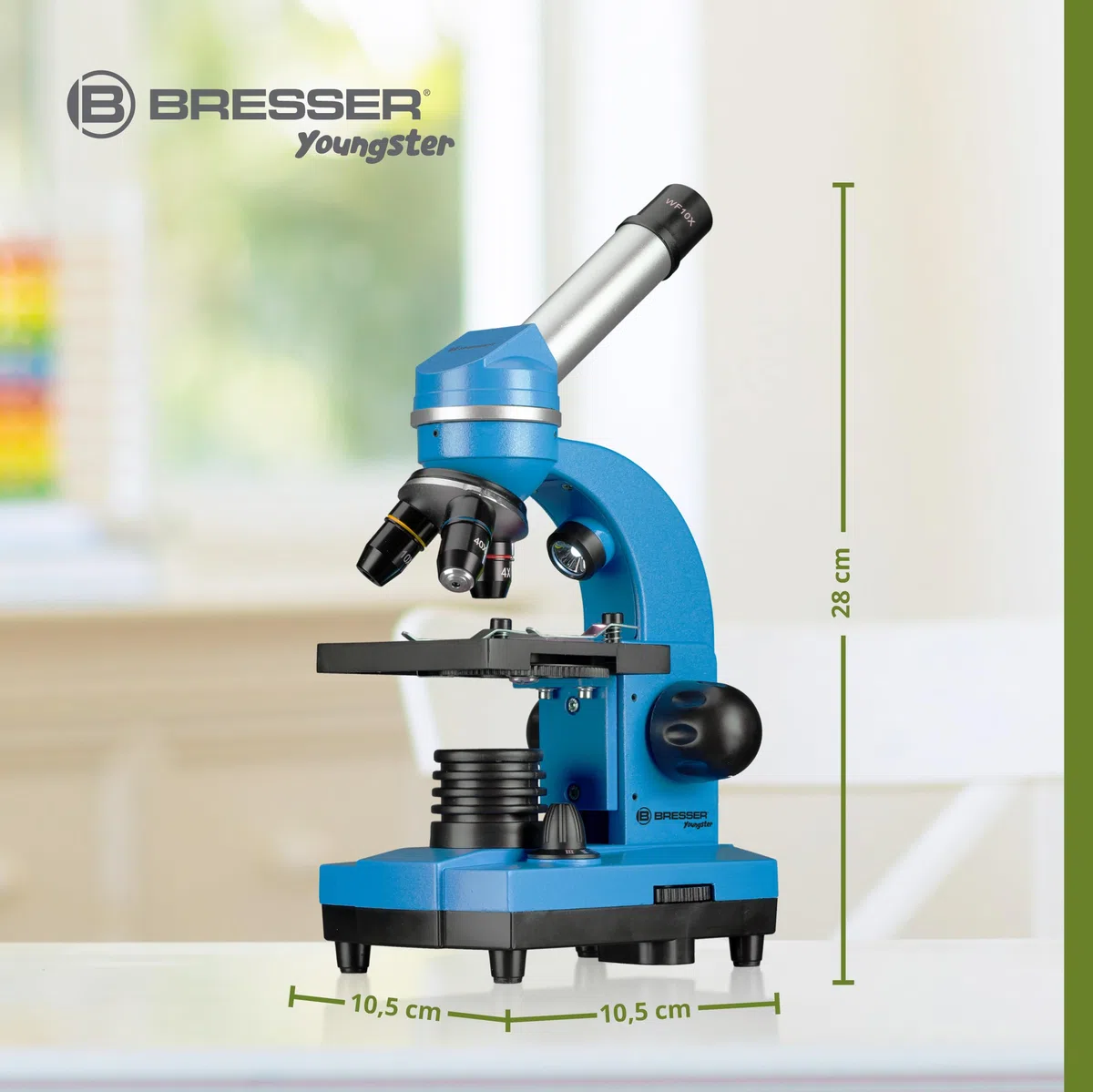 Bresser Bresse Junior microscopio per studenti Biolux Sel con supporto per smartphone, accessori e sistema di zoom Barlow, per bambini, principianti e adulti