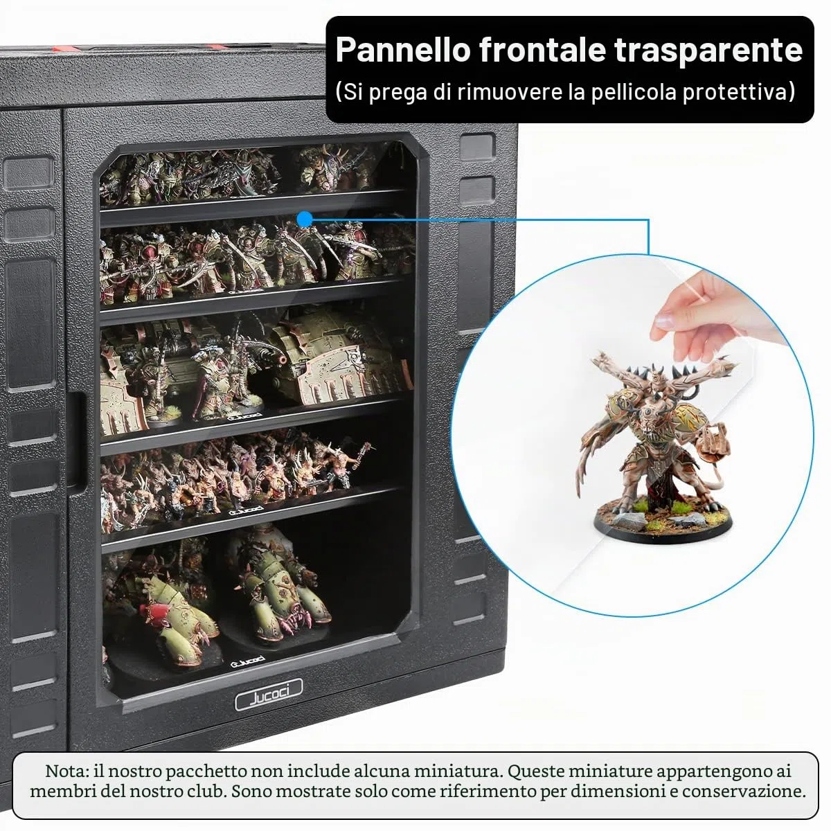 Jucoci Custodia per miniature Custodia per il trasporto di miniature (formato grande)
