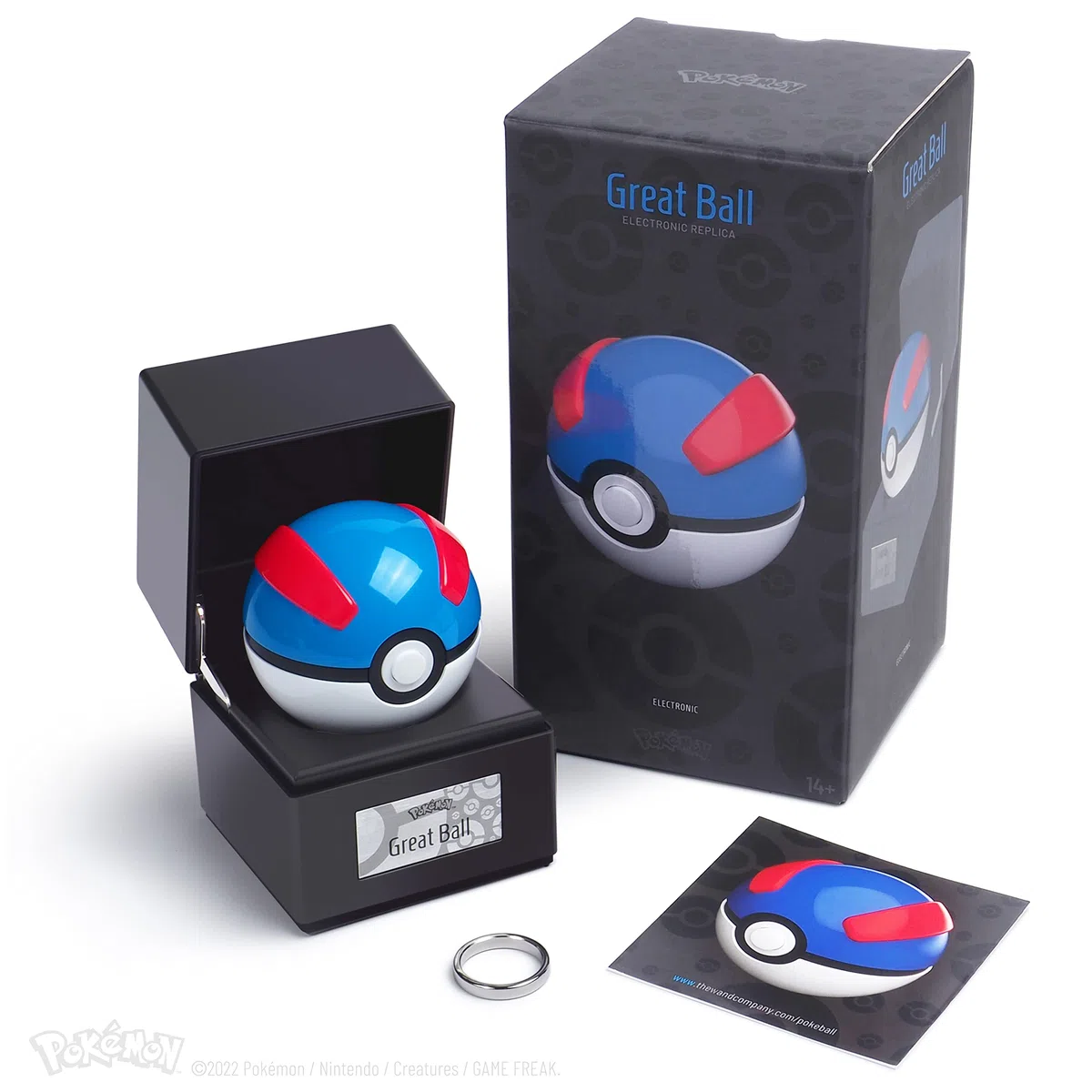 The Wand Company - Replica elettronica Die cast Pokemon (Great Ball)