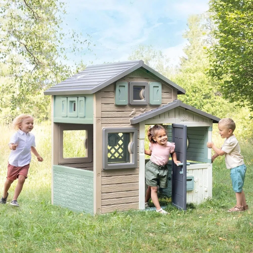Smoby Casetta Green Evo Friends z plastiki recyklingowej dla dzieci od 2 lat