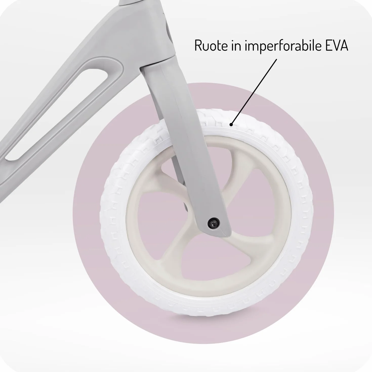 Momi Bicicletta senza pedali NORU per bambini dai 2 anni (max 25 kg), pieghevole con un pulsante, sella regolabile, ruote EVA antiforatura da 12"