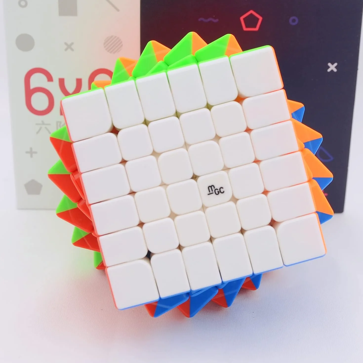 YJ MGC 6x6M - Cubo magnetico Speed Puzzle Yongjun MGC 6x6 M Magic Cube senza adesivi