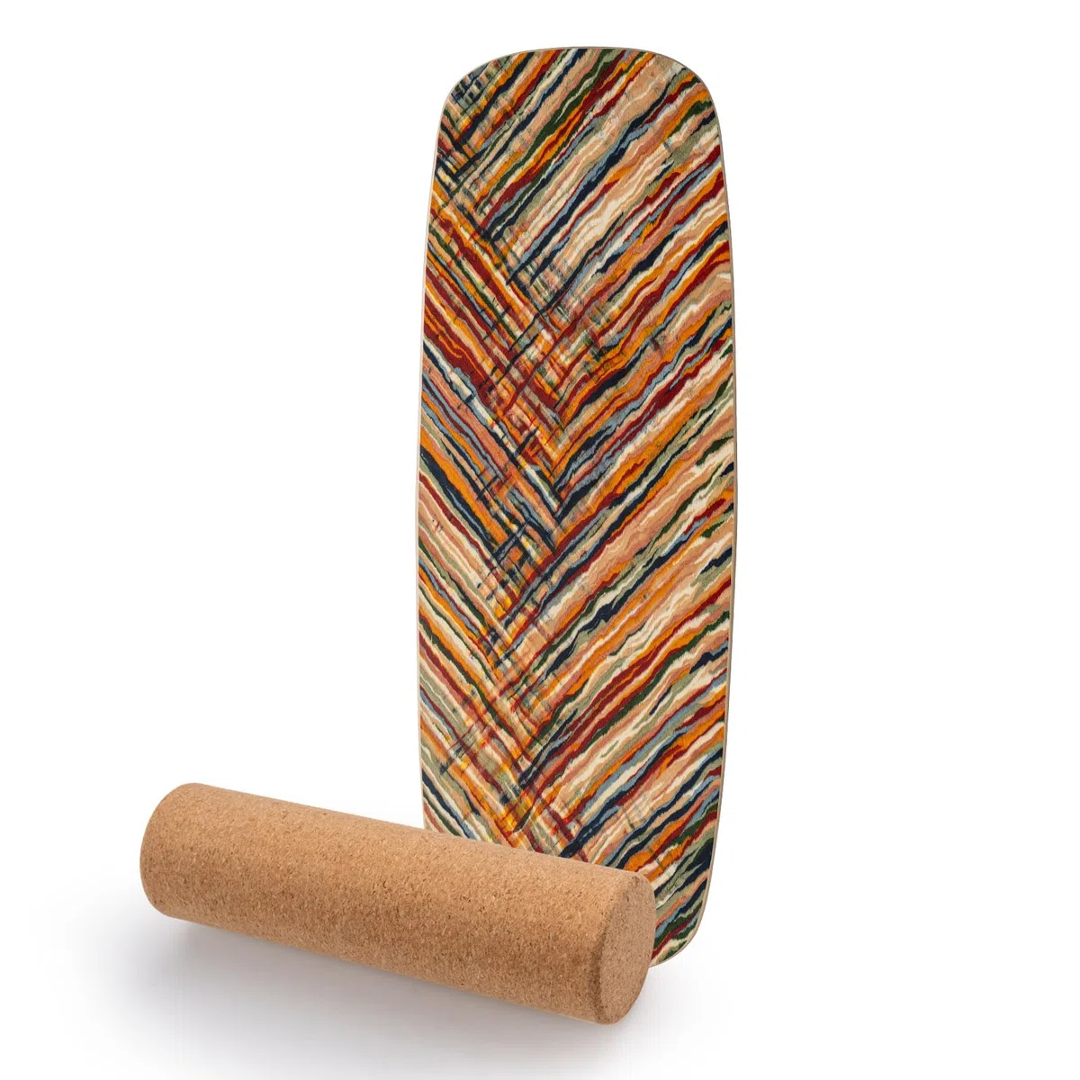FANTASK Pedana di equilibrio in legno di betulla certificata FSC, carico massimo 100 kg, rotolo di sughero 10 mm