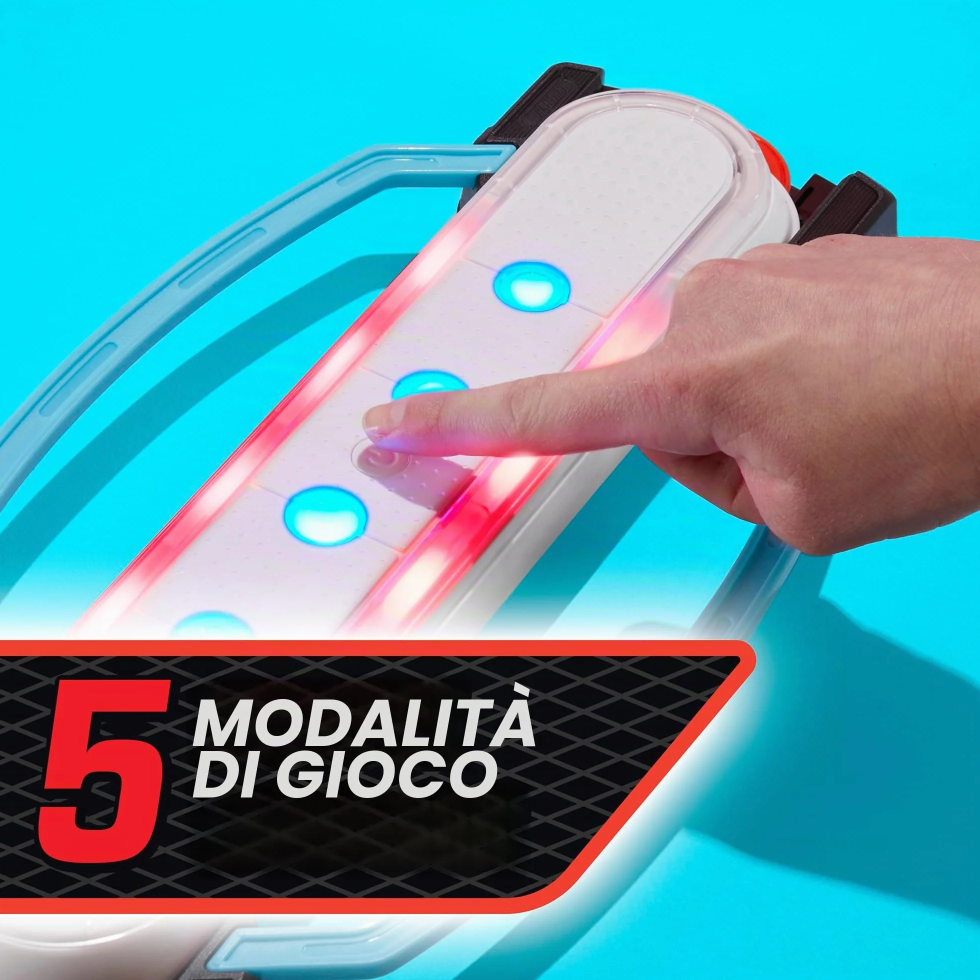Hasbro Gaming Hypershot - Gioco elettronico di Hockey da Tavolo, 5 Giochi in 1, Musica, luci e Suoni, dagli 8 Anni in su, da 1 a 2 Giocatori, Giochi da Tavolo per Bambini