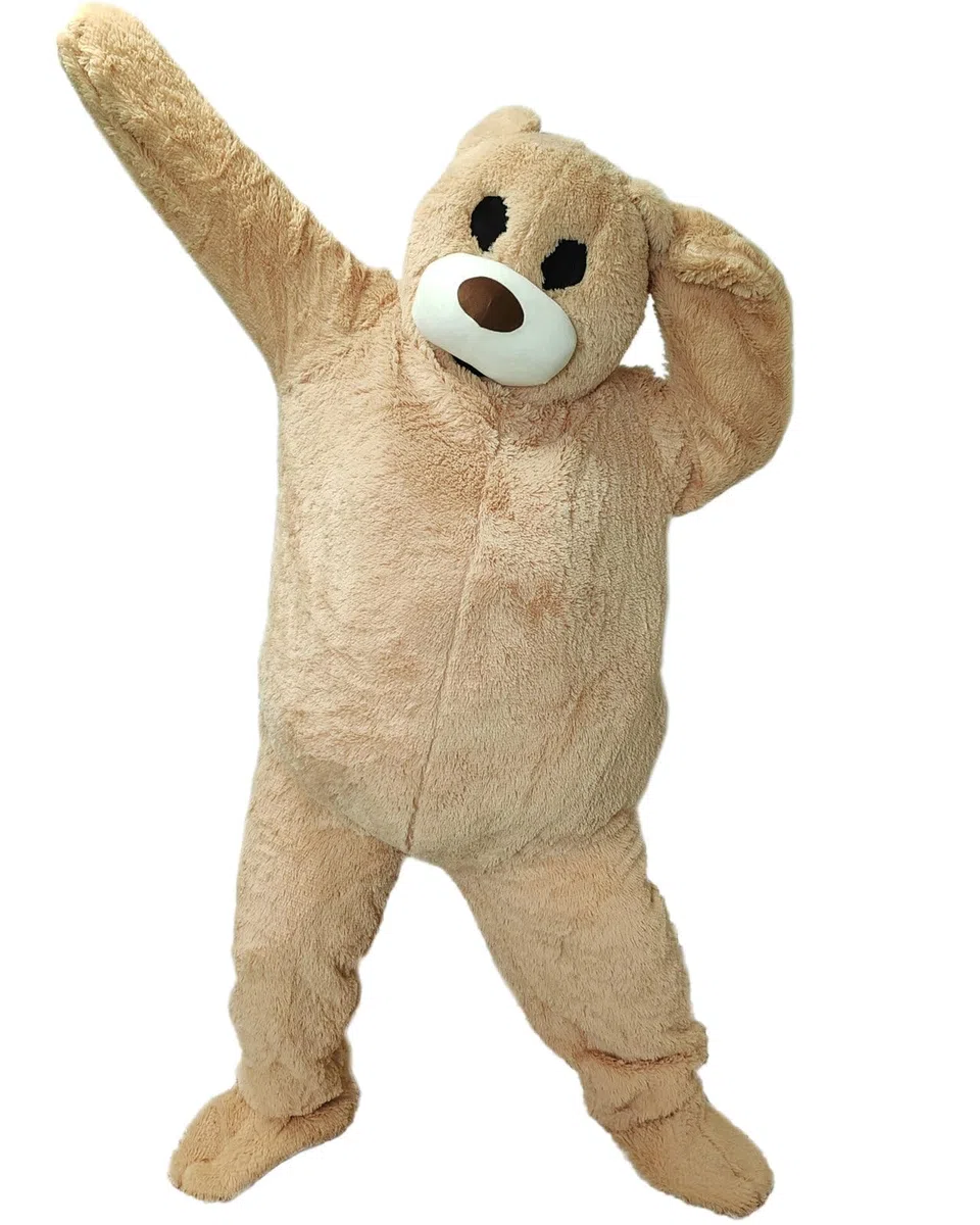 Orsetto grande mascotte danzante gigante in peluche, portatile, per cosplay e adulti, per uomini e donne