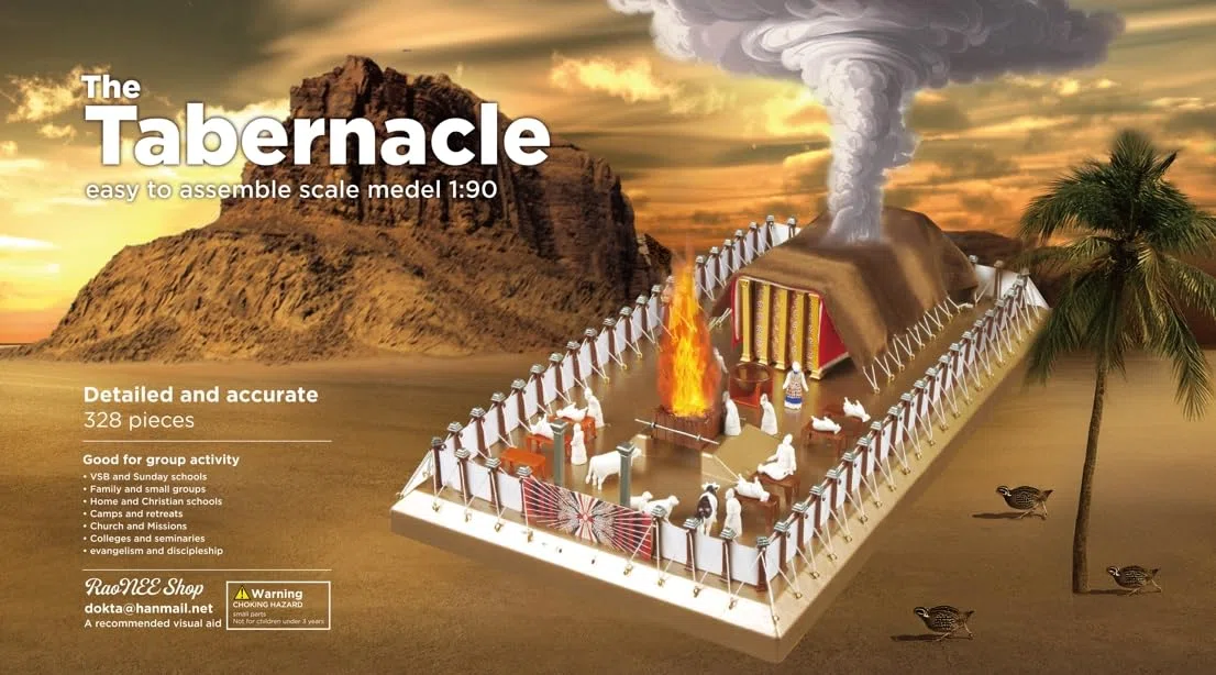The Tabernacle Model Kit - Risorsa per l'insegnamento e l'apprendimento - Modello in Scala 1:90 Facile da Montare - Antico Testamento