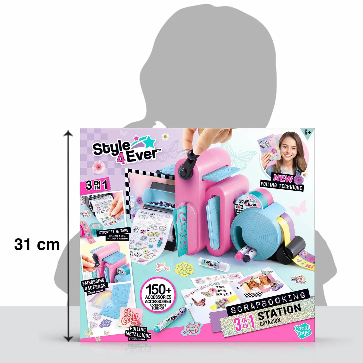 Canal Toys Style 4 Ever Studio di Scrapbooking 3 in 1 - Attività Manuale Creativa per Bambini 6+