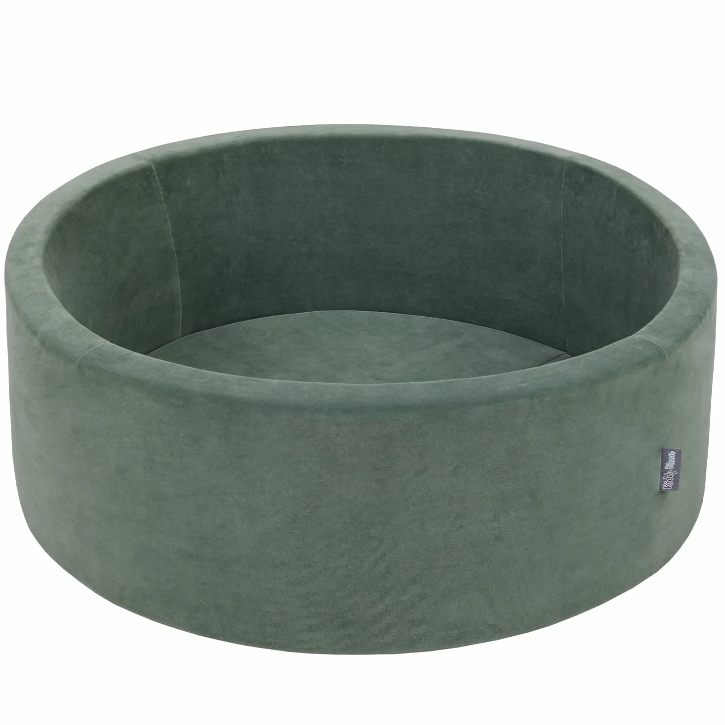 KiddyMoon Piscina di Palline Colorate 90X30cm/200 Palline ∅ 7CM per Bambini Tondo Fabbricato in EU, Primavera: Verde Chiaro/Verde/Giallo/Rosa Chiaro/Rosa