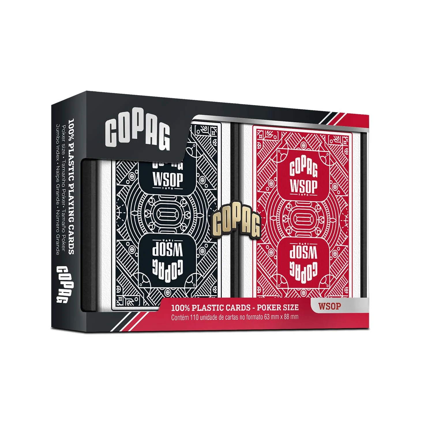 Copag World Series Of Poker - Poker in plastica Jumbo Index Double Deck