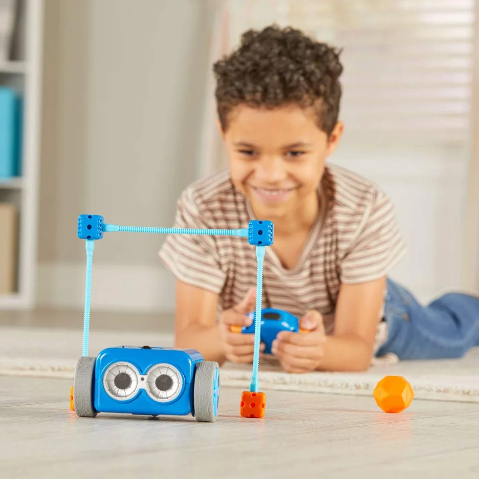 Learning Resources Botley 2.0 Robot Programmabile, Età 5+, Gioco Educativo STEM, Attività di Coding Senza Schermo, Set da 77 Pezzi