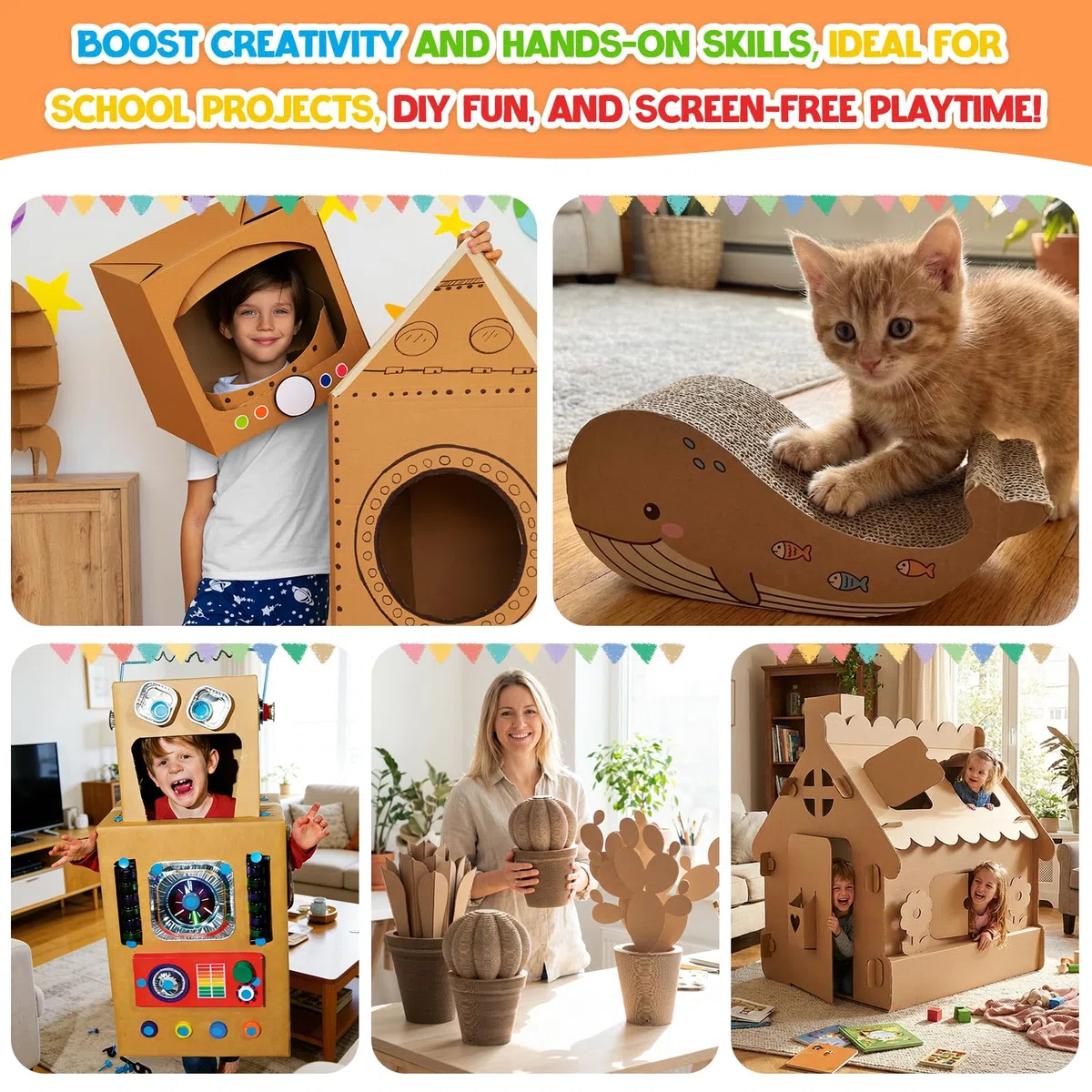 Tagliasicura Per Cartone Per Bambini,Sega Elettrica Chomp Da 45w Con Tecnologia Senza Lama,Taglio Di Precisione Per Cartone Spesso 4mm, Strumento Creativo Stem Per Modelli 3d E Progetti Scolastici