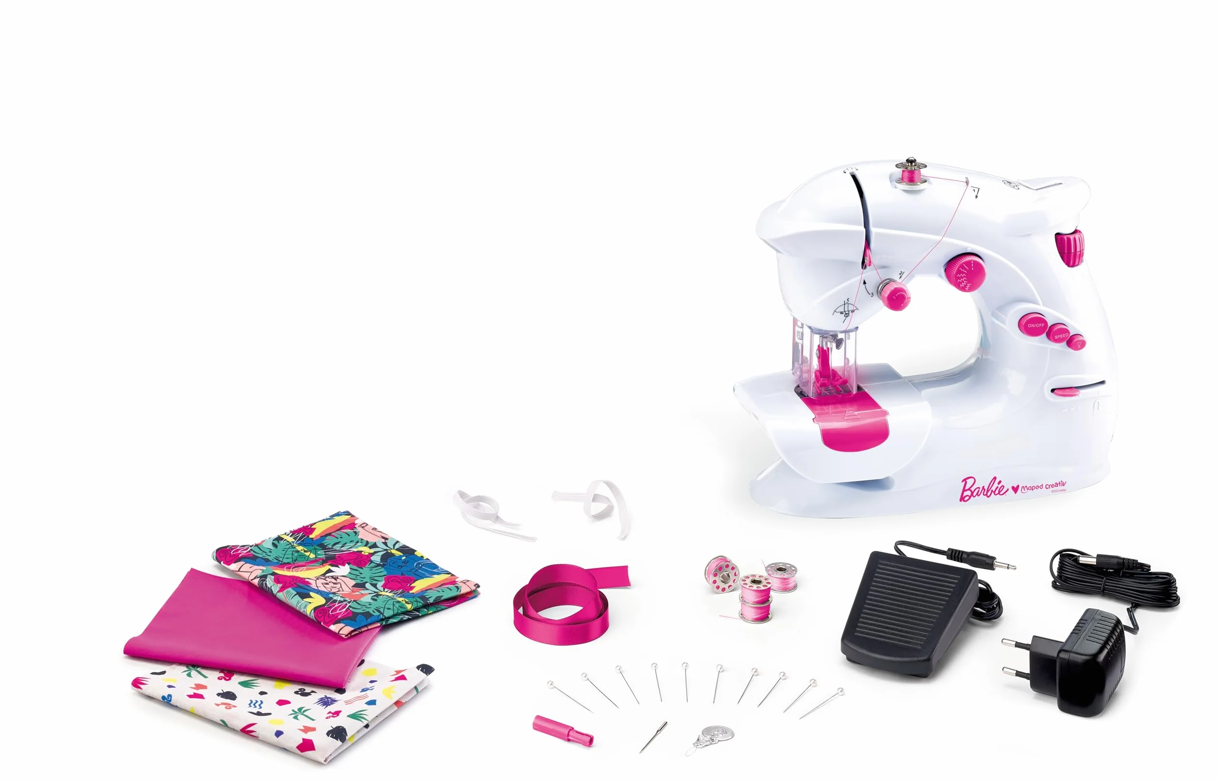 Maped Creativ Barbie Workshop di cucito fai da te per bambini Set completo per 4 progetti di moda - 8 anni in su