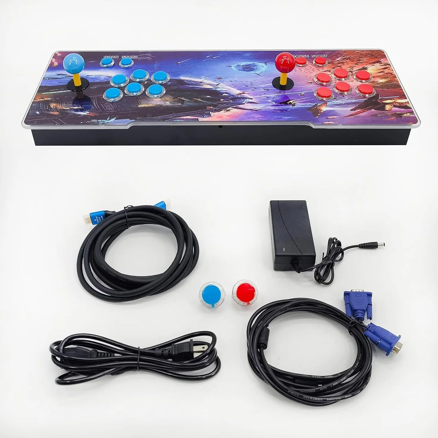36700 Giochi in 1 Funzione di download 3D Pandora's Box, 3D Arcade Game Console Supporto Download Aggiungi gioco extra, Gioco 3D, 1280x720 Full HD, Ricerca/Salva/Pausa , 4 giocatori online
