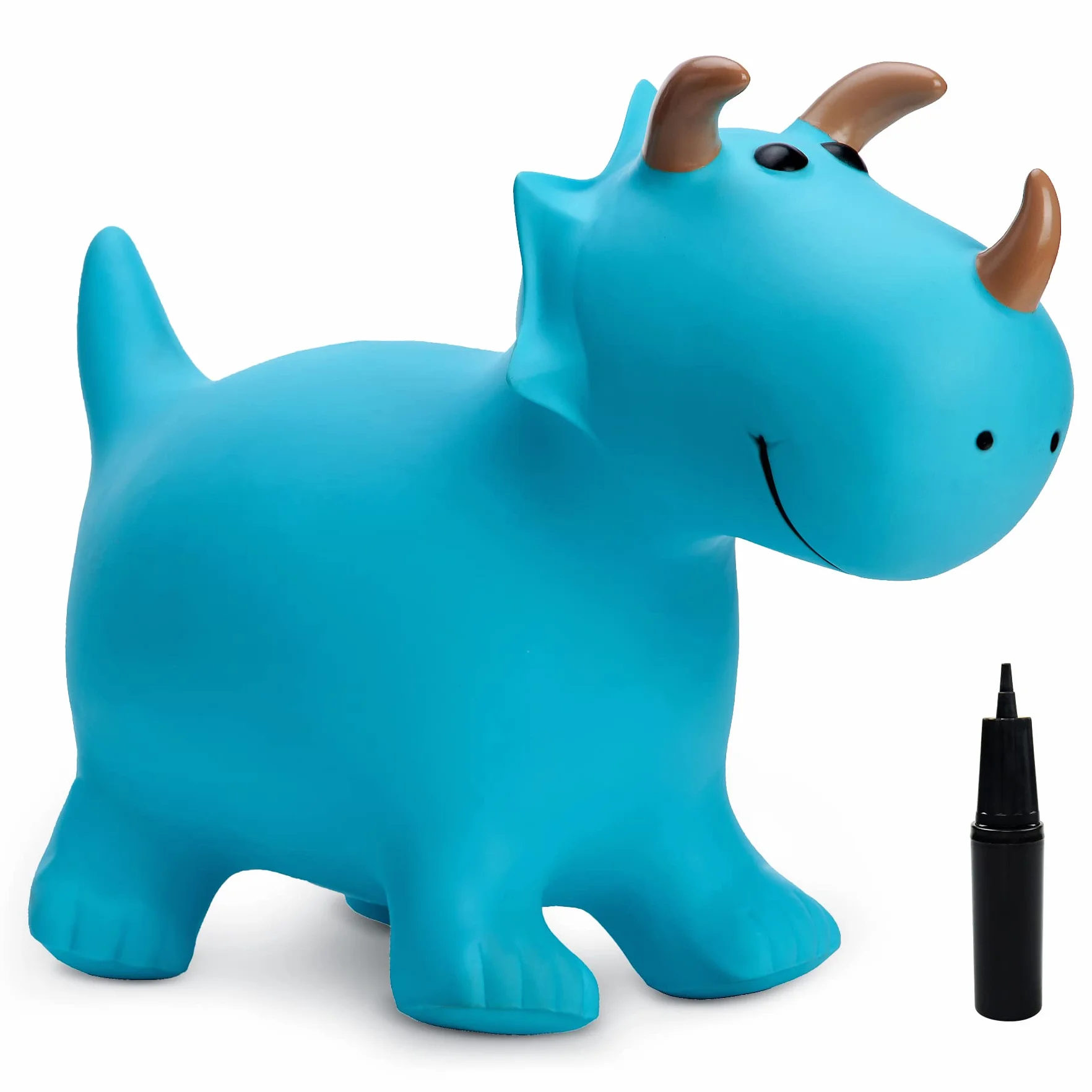 U&C Planet Animal Hopper per bambini,Dinosauro Hopper per bambini, Dinosauro Space Hopper,Gonfiabile rimbalzante Ride on Toys Regali per 2 3 4 5 6 anni Hop Along Yard Indoor Outdoor