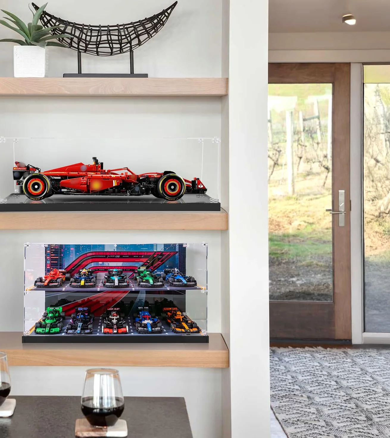 Vetrina acrilica per Lego Speed Champions 10 in 1 F1 Car 77242,77243,77244,77245, organizzazione vetrina per Lego Vetrina 77246,77247,77248,77249,77250,77251 (solo custodia per display