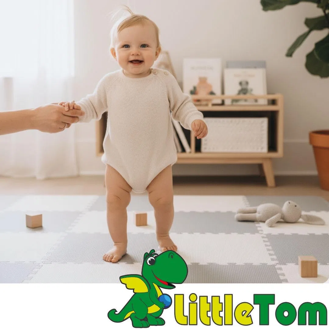 LittleTom 27 Pezzi Tappeto Gioco per Bambini Piastrelle EVA 30x30 cm Antiscivolo