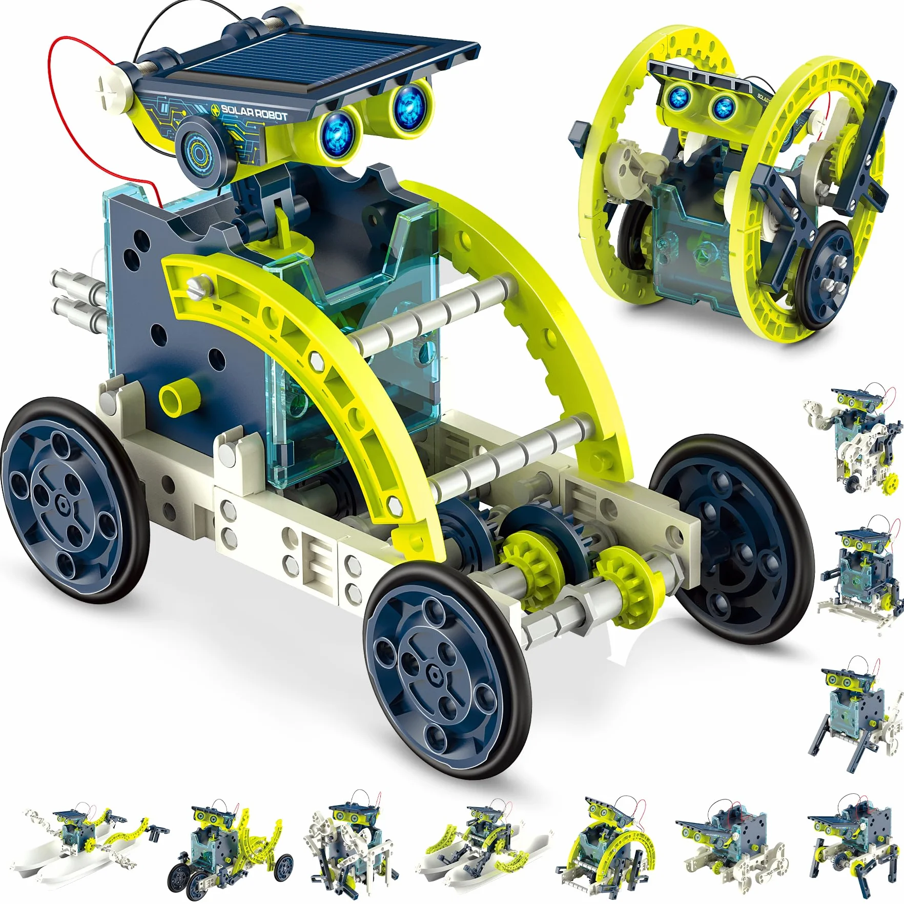 Hot Bee STEM Robot Solari Giocattoli da Costruzione per Ragazzi Età 8-12, Kit Scienza