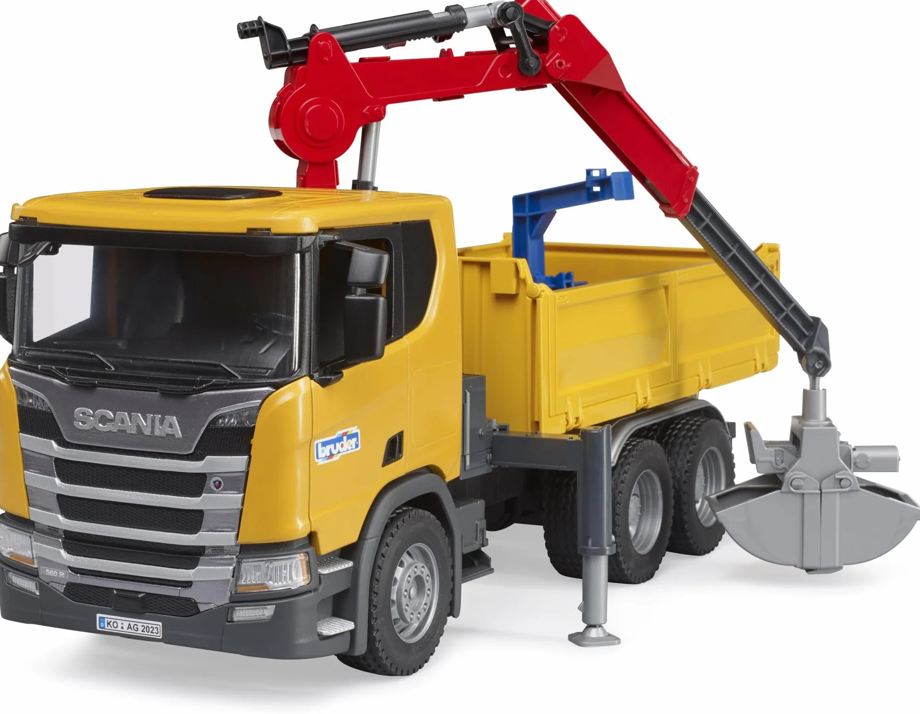 Bruder Scania Super 560R Bouwvrachtwagen met laadkraan