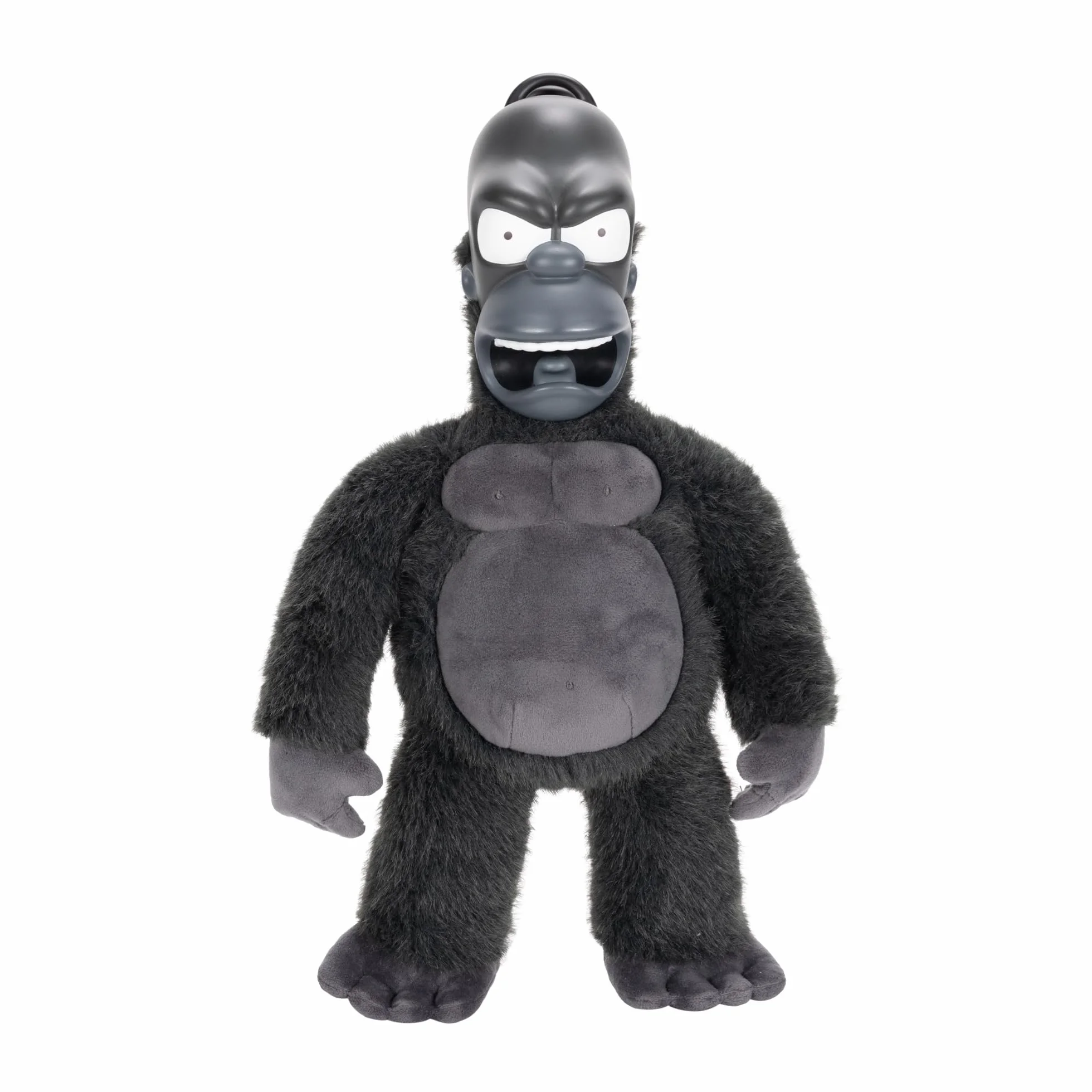 Peluche da collezione di Re Homer dei Simpson, prodotto da Jakks Pacific, con licenza ufficiale, alto 40 cm, ispirato all'episodio "La casa sull'albero dell'orrore"